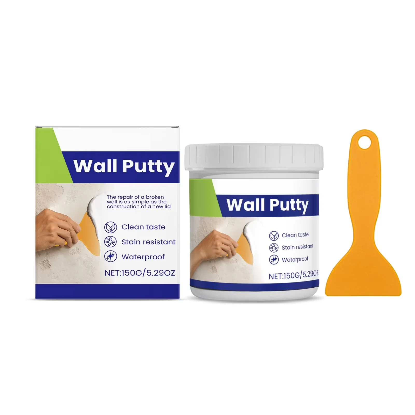 Durable Adhesives Glues In Paint Supplies Tool with Waterproof, Wall Repair Paste - One Size Model 00C0D5