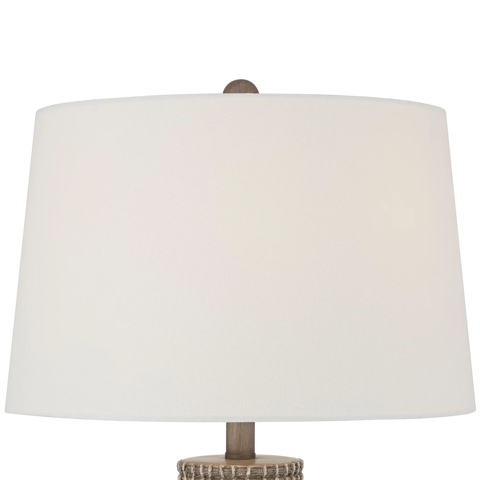 Modern Table Lamp with Incandescent, Standard Lamps - Resin Brown Adelyn Model 0F18EB