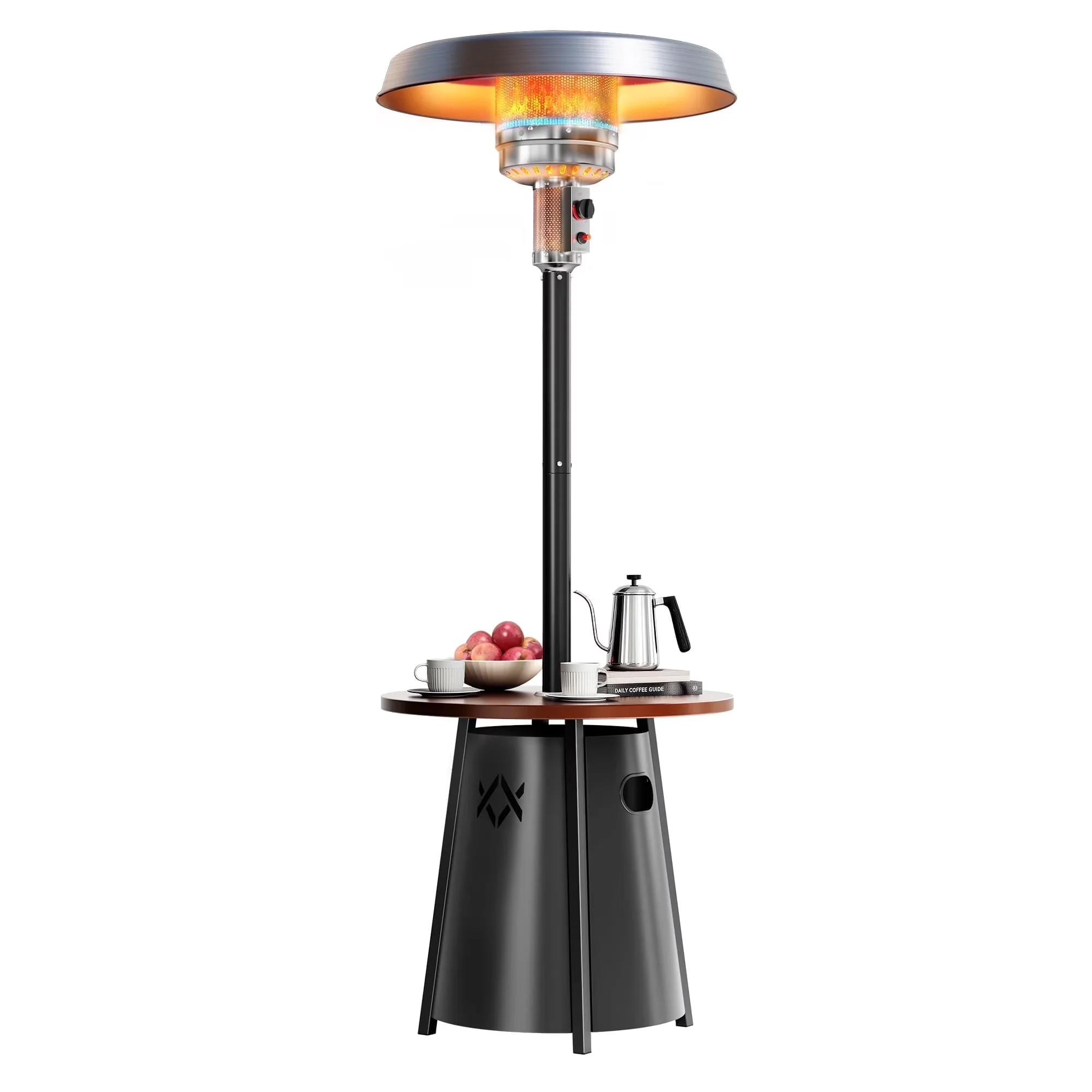 Classic Outdoor Heating with 50000 BTU, Adjustable Thermostat, Automatic Shut Off - Black, Brown for Garden Model CFA830