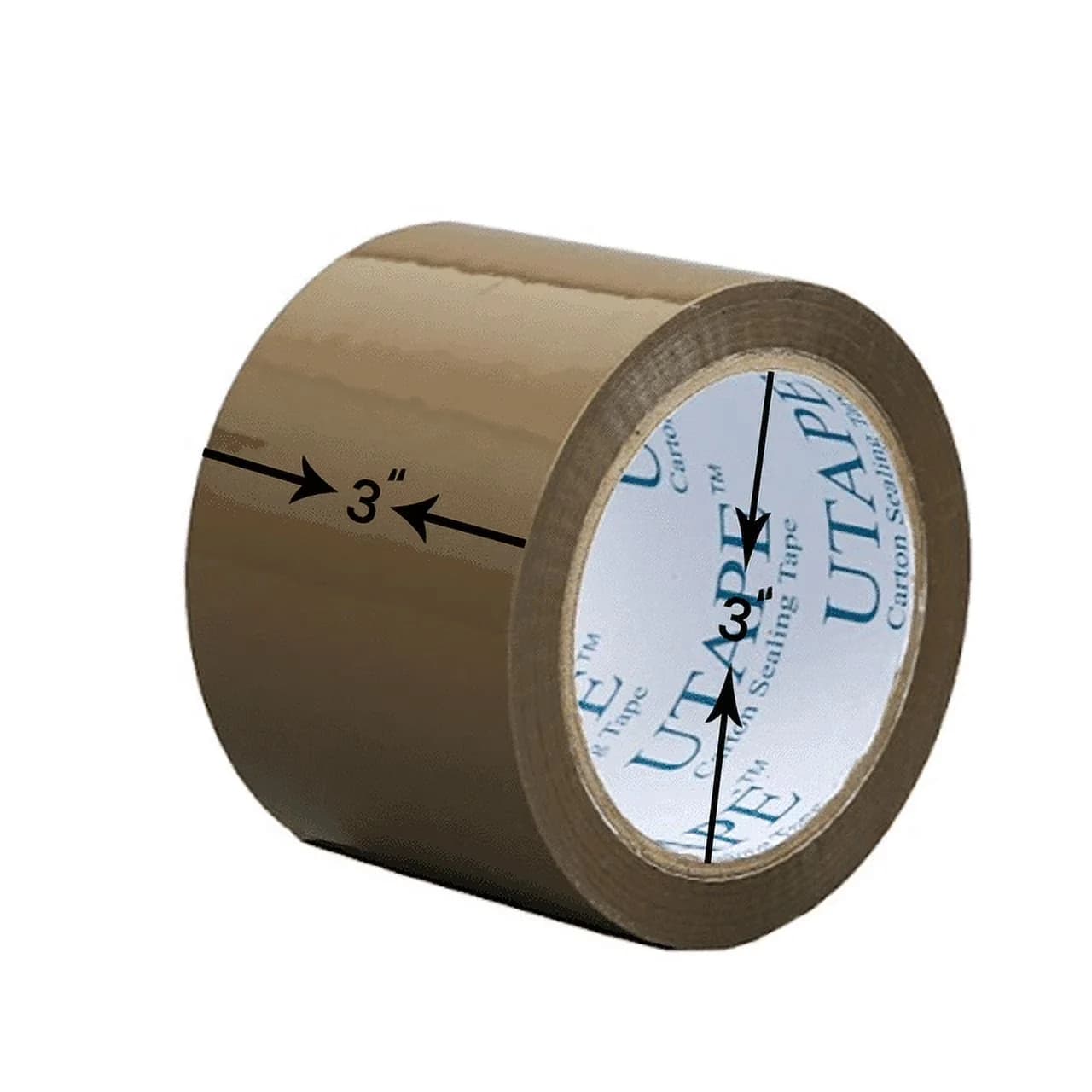Moving Reliable with 3" Wide X 231' Long Shipping, Packaging, Heavy Duty Boxes Tape - Brown Acrylic Model 669000
