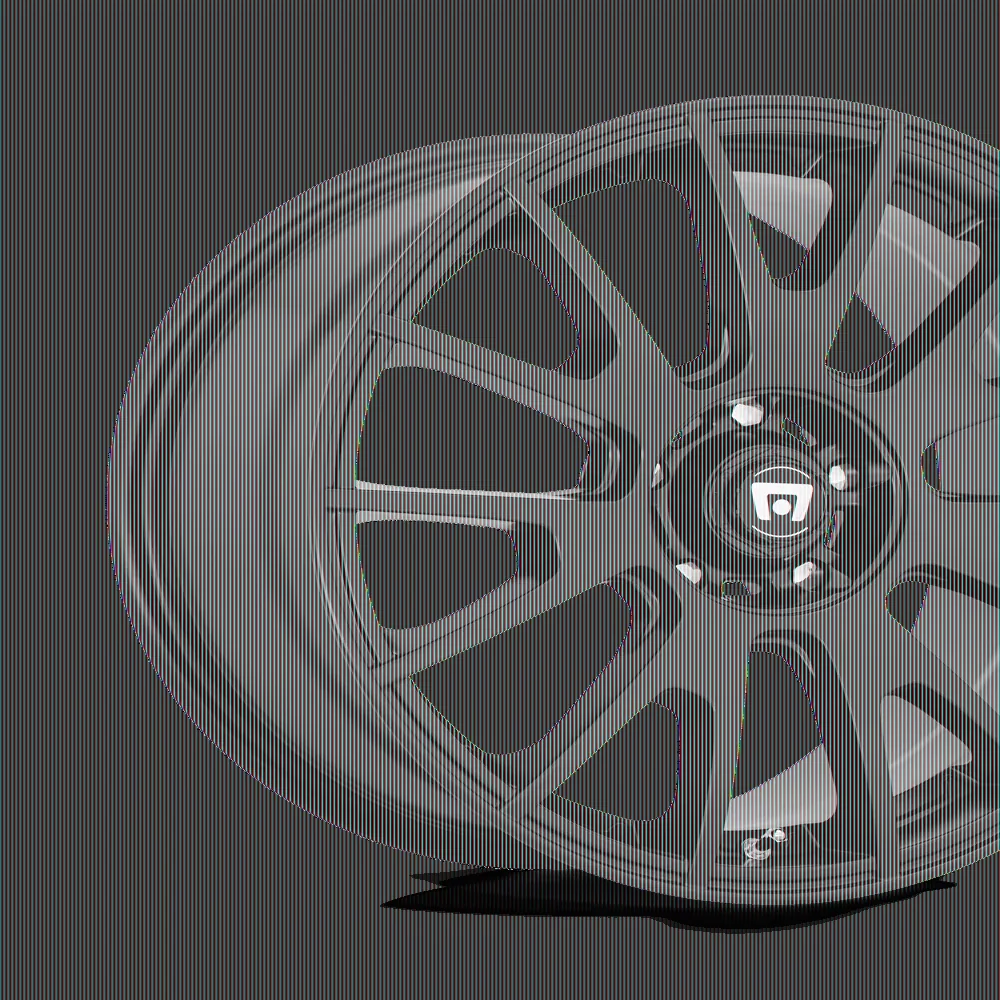 Essential Wheels And Rim with Wheel Size: 17x8, Wheel Finish: Matte Black - Matte Black Cast Aluminum Model D7E6C8