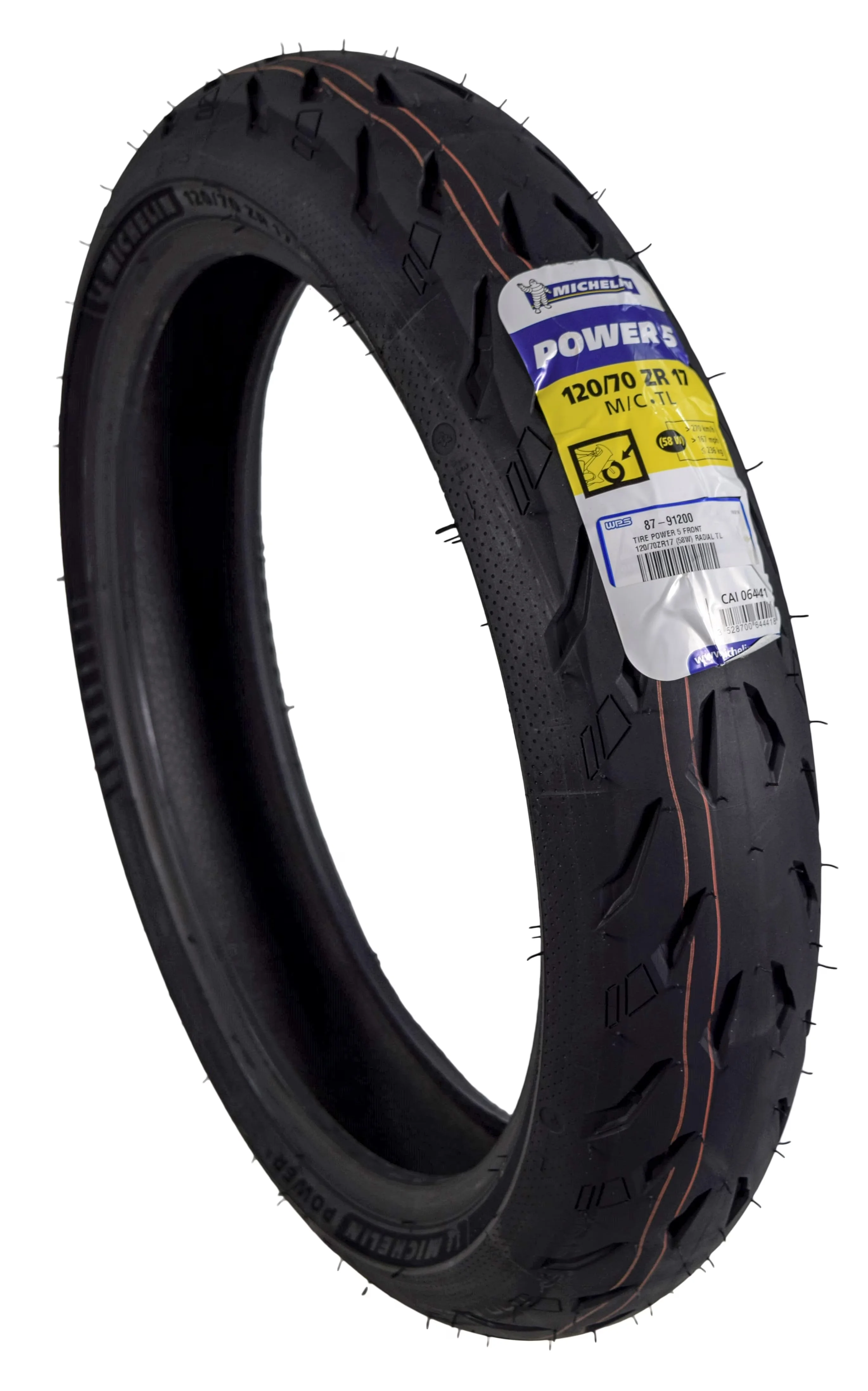 Essential Motorcycle Tire with 58W, Wet Or Dry - 70ZR17 for Daily Use Model AFDF5C