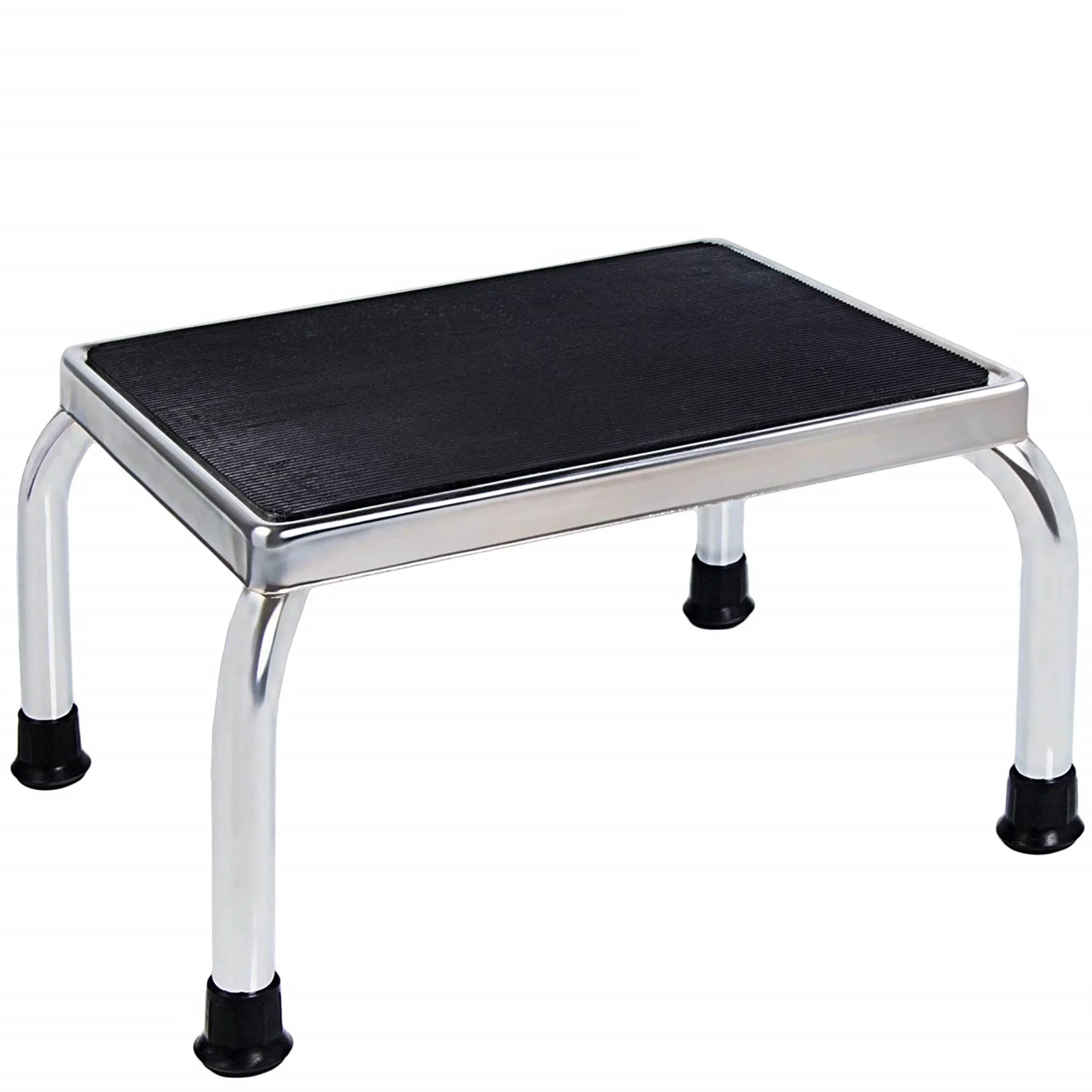 Versatile Ladders And Step Stool with Anti-Slip, Foot 350lbs Heavy-Duty - Steel Silver Model EF3438