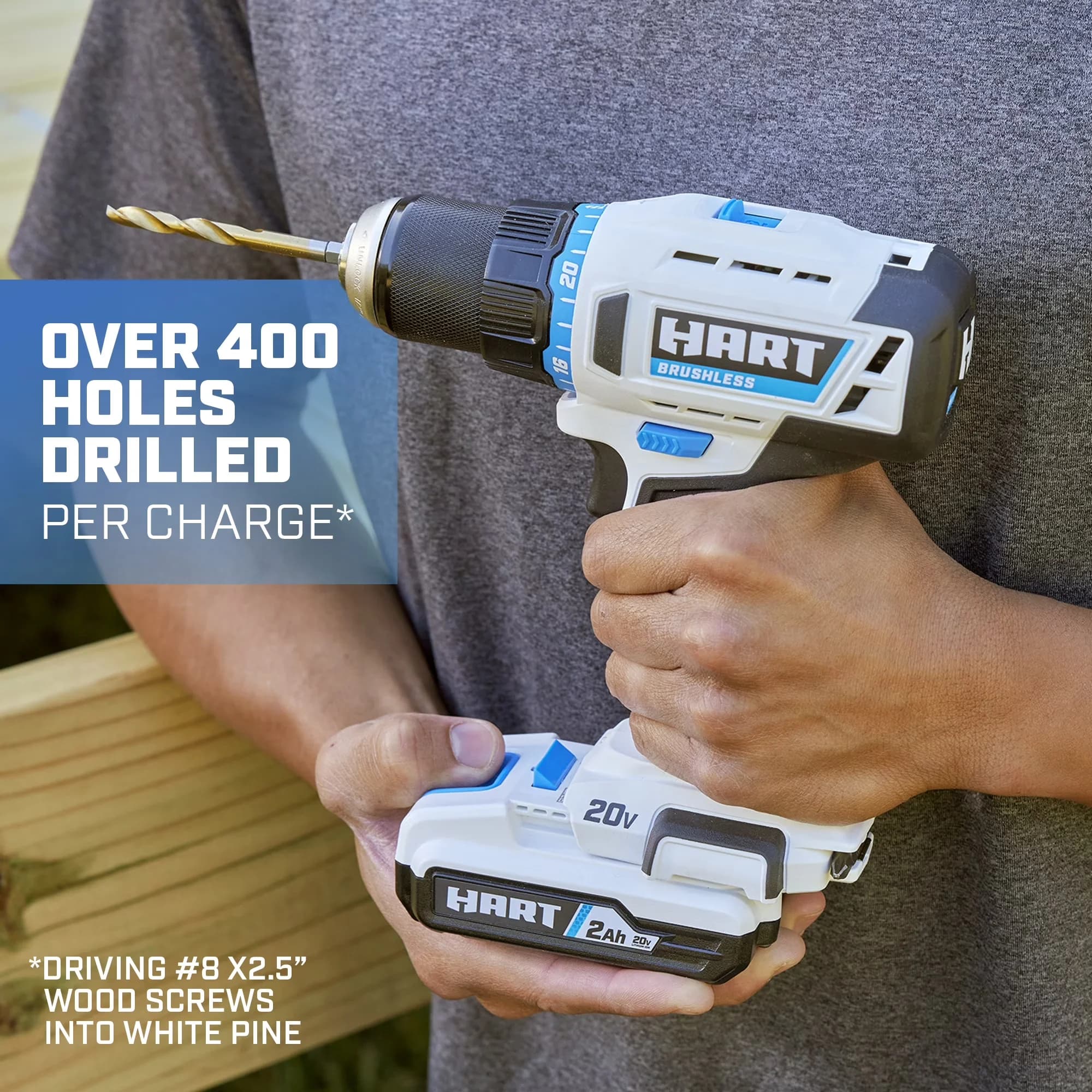 Drills Driver Premium with Low Maintenance, Compact Design, Easy Storage - White Model F03413