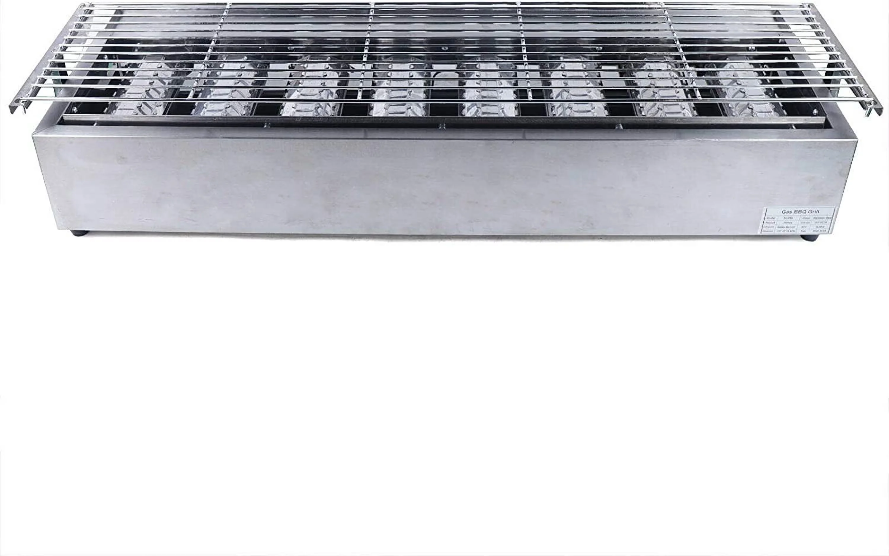 Modern Gas Grill with Portable - Stainless Steel Stainless Steel Burner Model 277E68