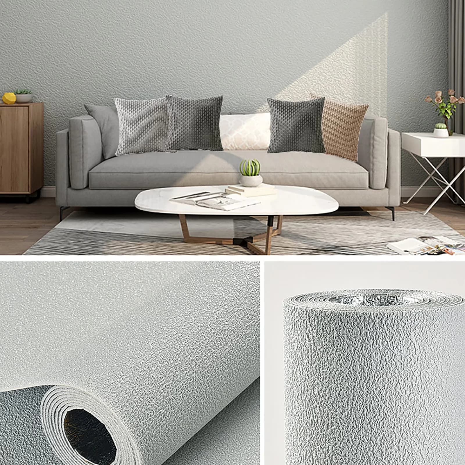 Quality Wallpaper with Waterproof, Removable, Self-Adhesive Waterproof Thickened - Beige Paper Model 58CBCF