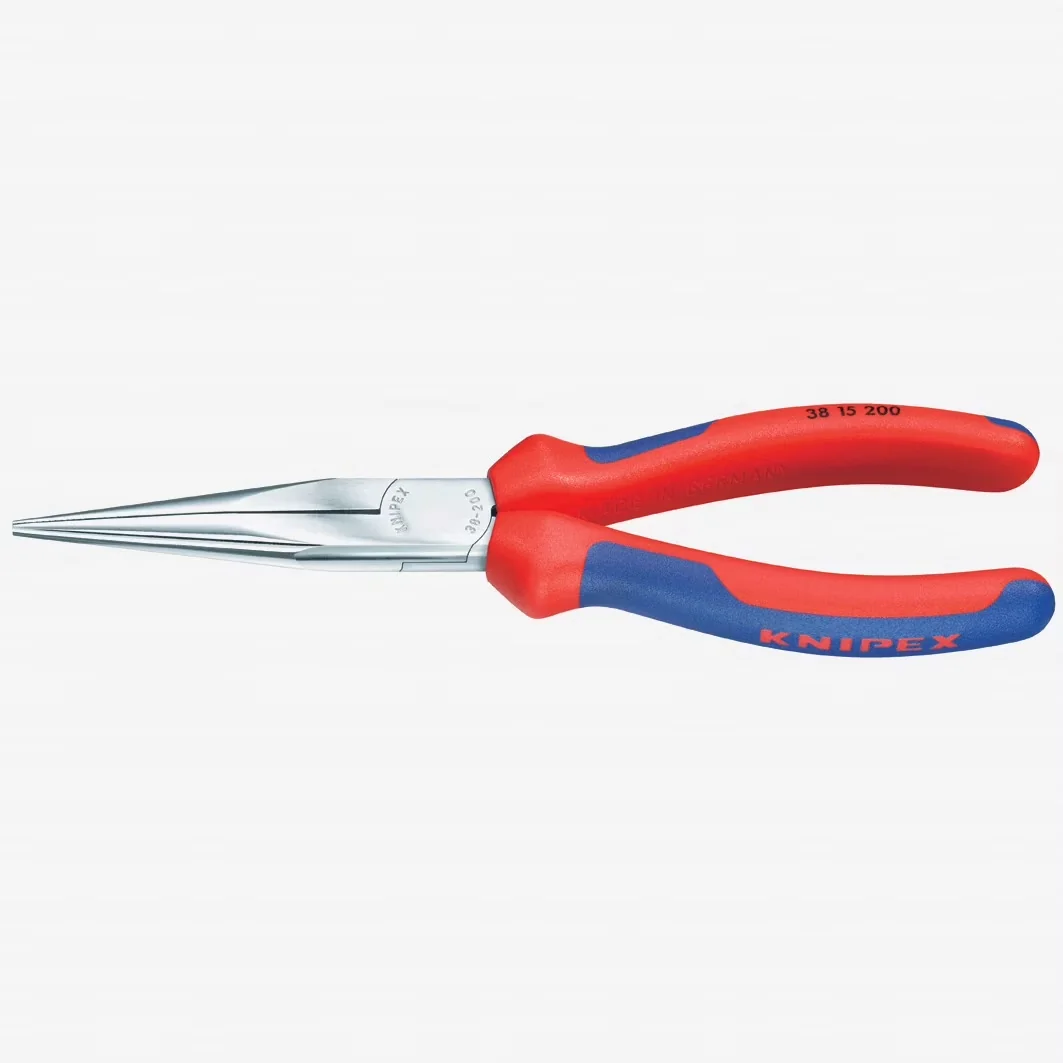 Pro Tool Reliable with Comfort Grip, Long Nose Pliers Without Cutter, Multi-Component () - Multicolor 8" Model 1409C7