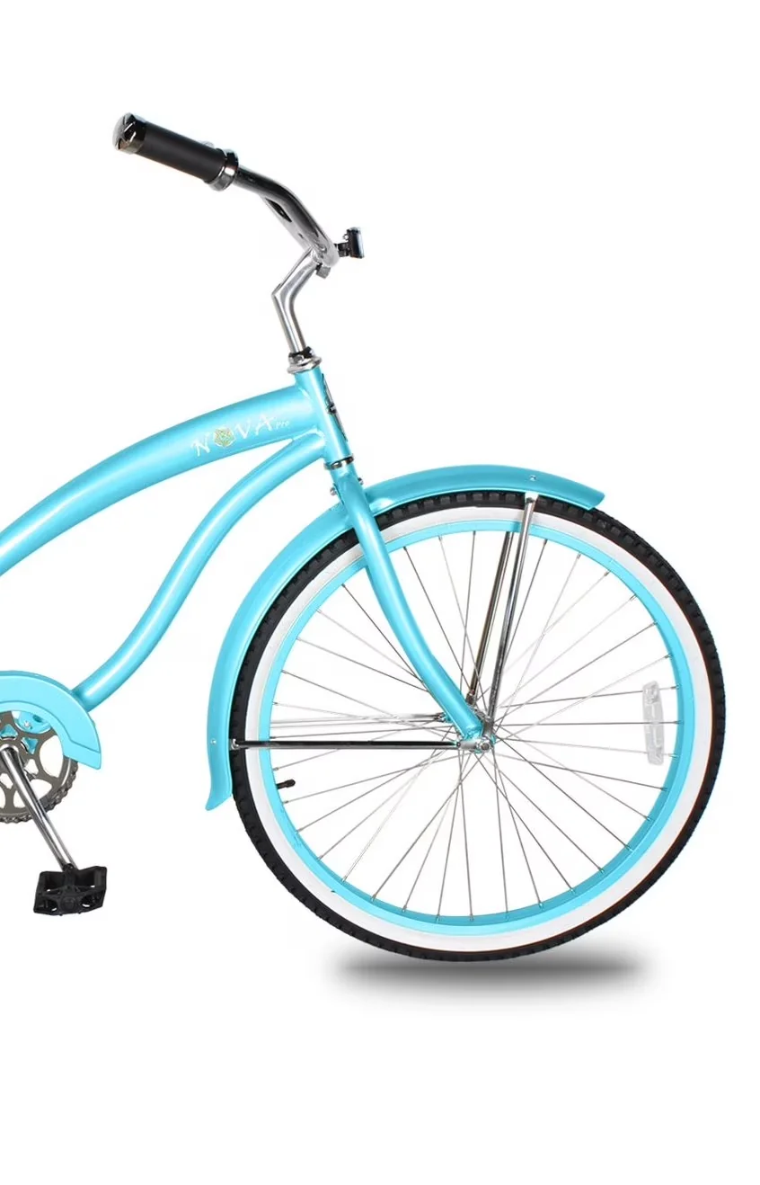 Premium Cruiser Bike with Adjustable Seat Height, Adjustable Handlebar Height - Blue Model 149AF7