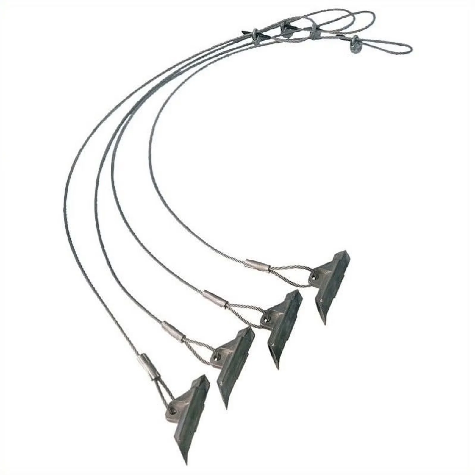 Modern Fastener with Water-Resistant, Easy Hook Shelter Anchoring System - Black Steel Model 11E5D8