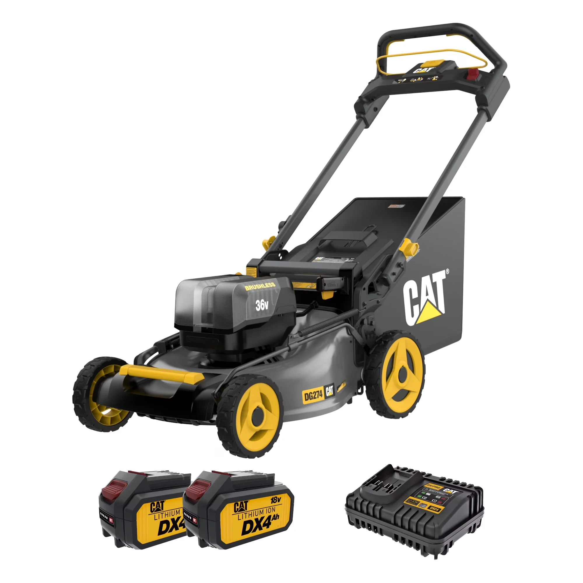 Push Mower Professional with Battery, 18V, Adjustable - Multicolor DG274 Model 8169C2