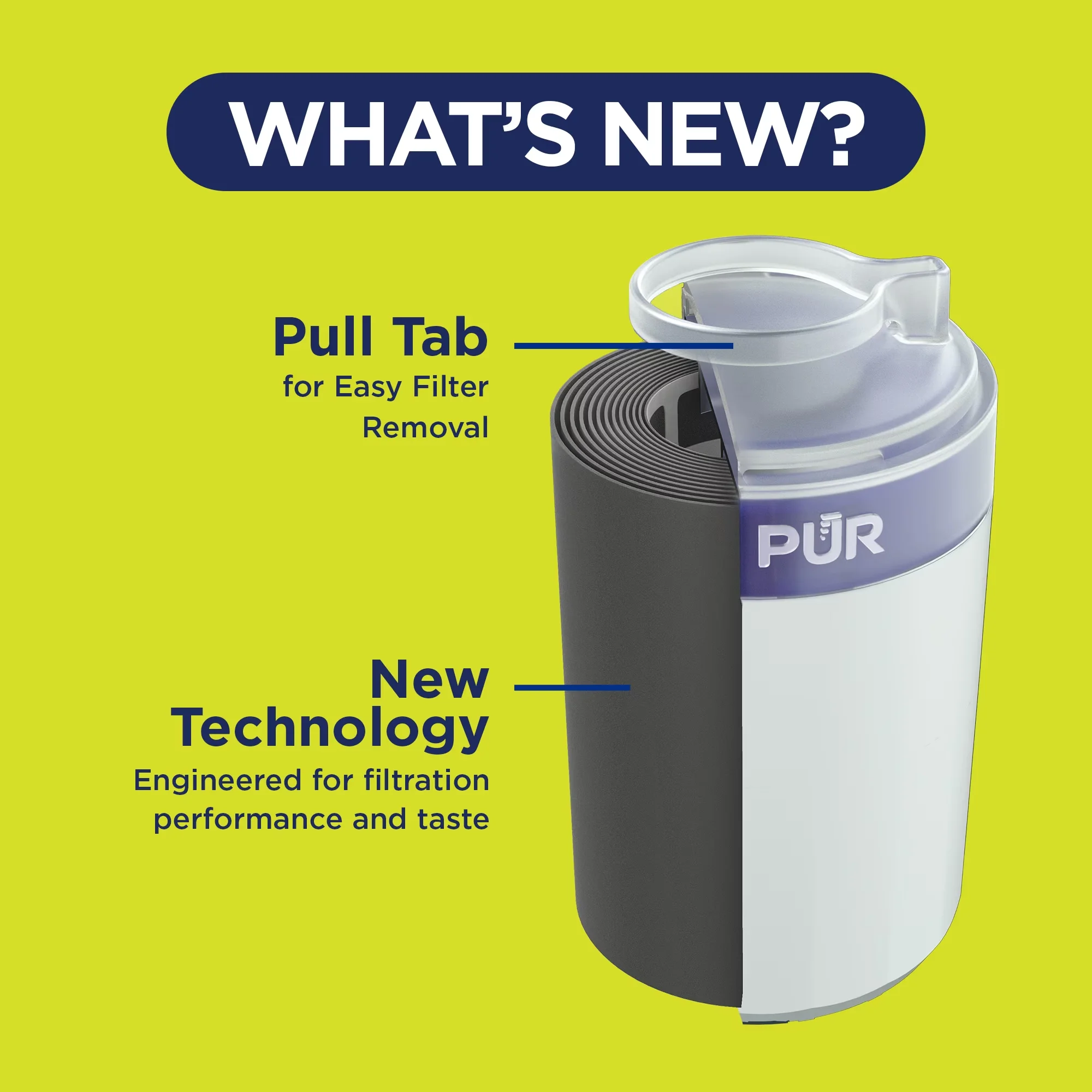 Water Filtration Sleek with 1 Pack - White Plastic RF3375 - Compact and Portable Model B63E76