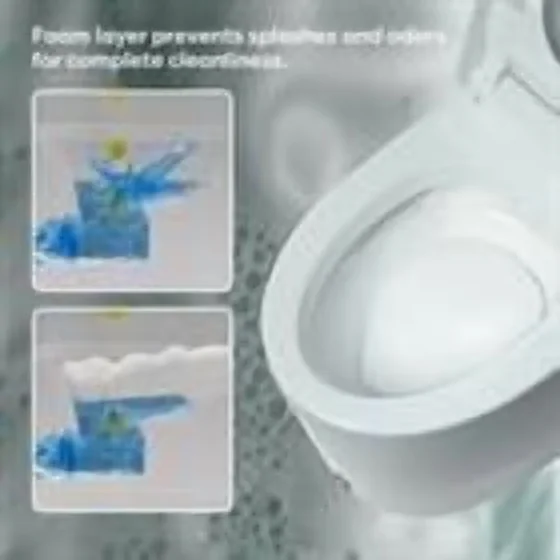 Toilet Seats And Lid Premium with Adjustable Seat, Auto-Open - White High-Density Ceramic Body Model 94E879