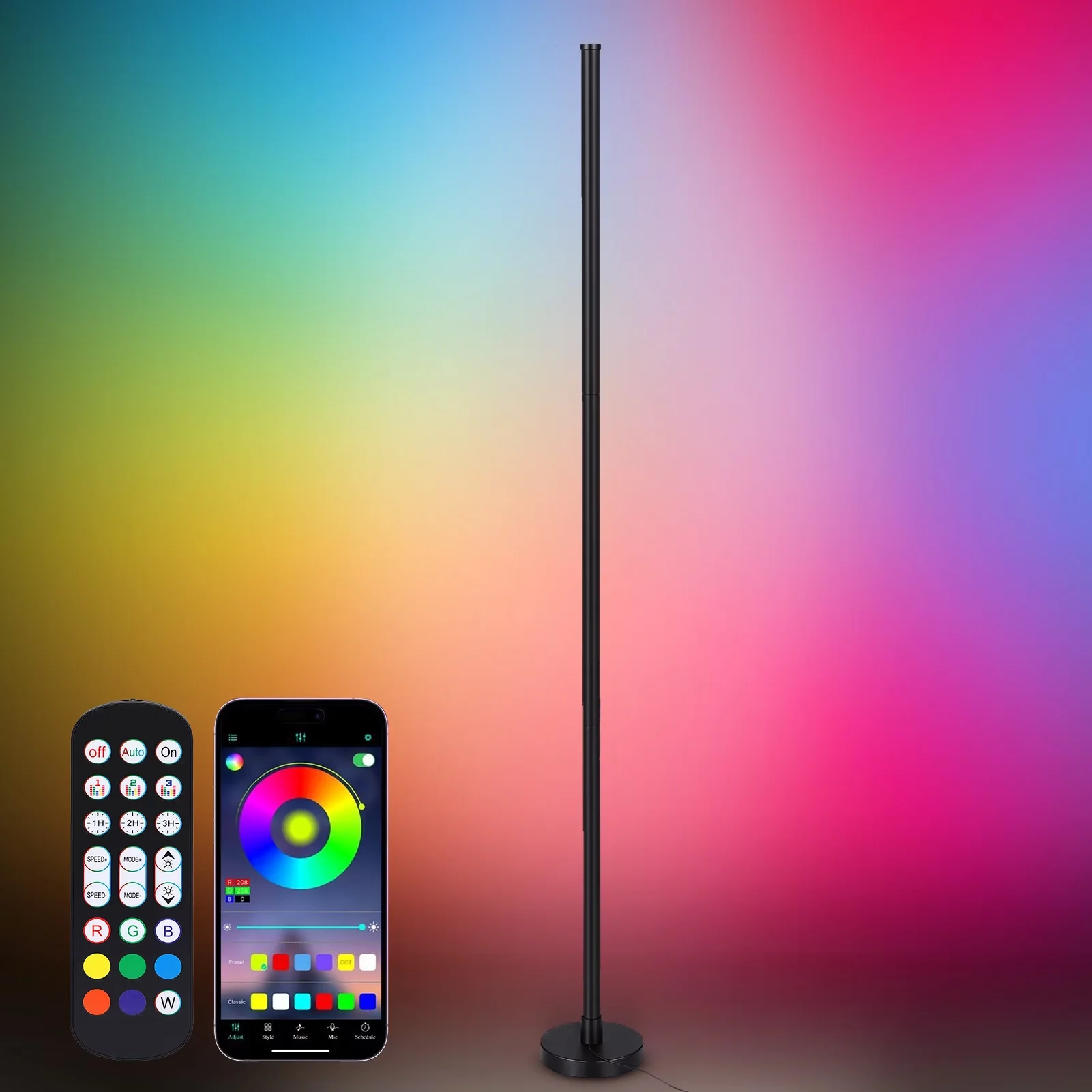 Reliable Lamp Set with LED, Eco Friendly, Smart Compatible - Wood Multicolor Model E765EC