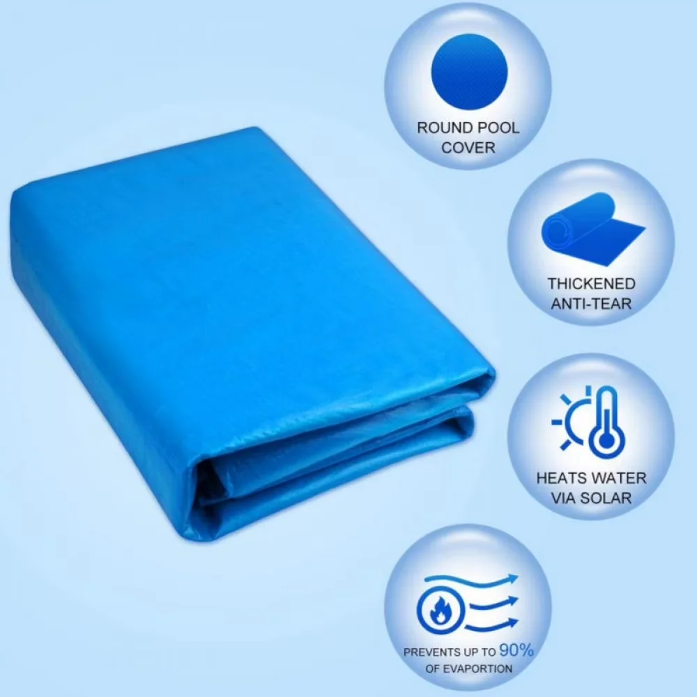 Classic Inflatable Pool with Uv Resistant, Dust-proof Hood Protector - Blue Model CA60D7
