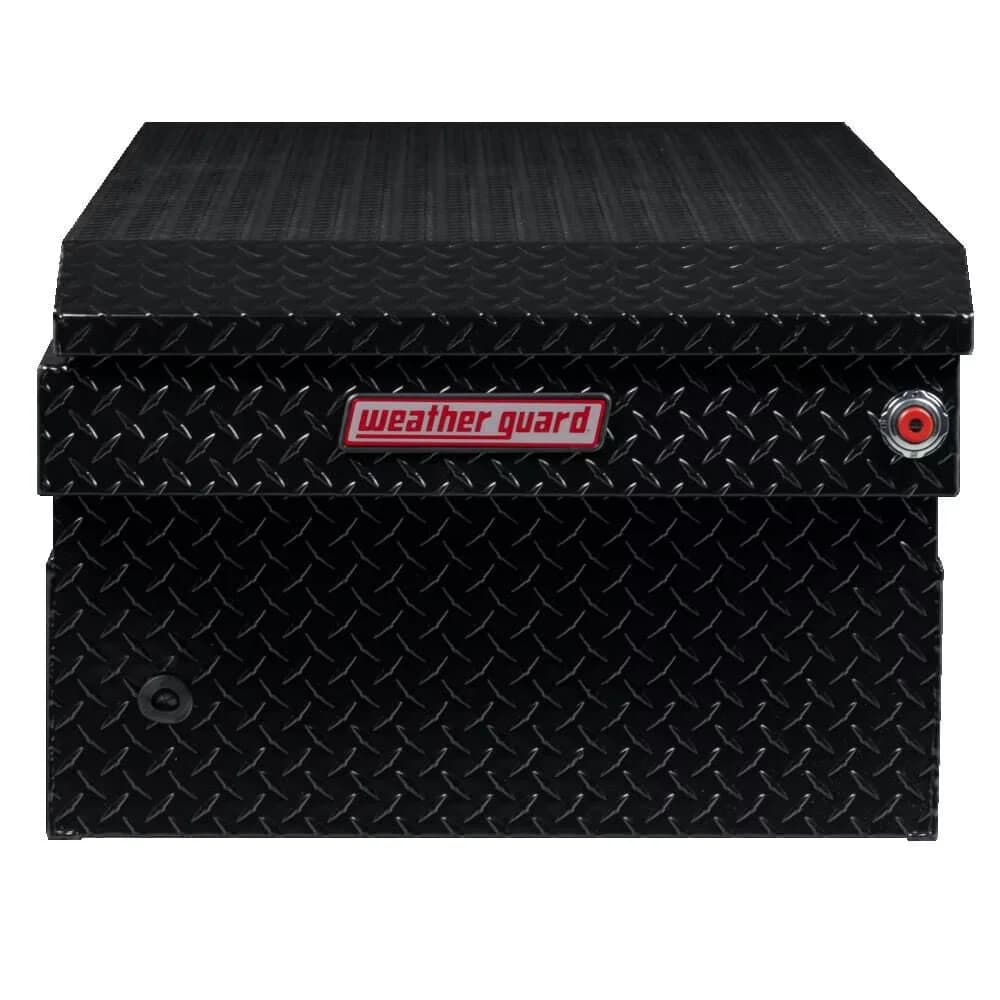 Innovative Toolstorage with Adjustable, Easy Installation, 94 degree cover opening for easy access - Black Aluminum Model D14EA9