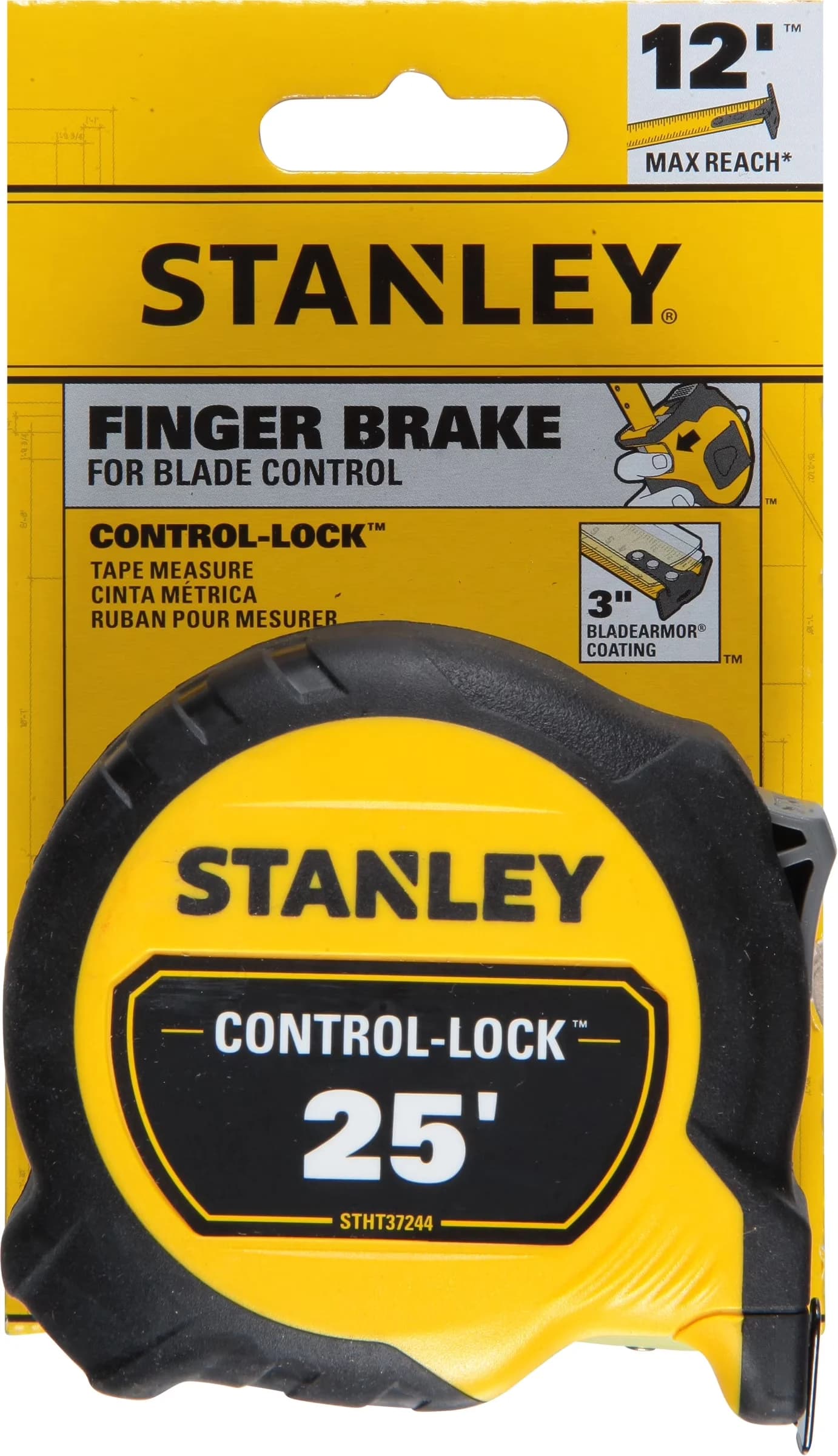 Efficient Measuring Layout with Durable, Series Tape Measure - Black High Carbon Steel Model 31448E