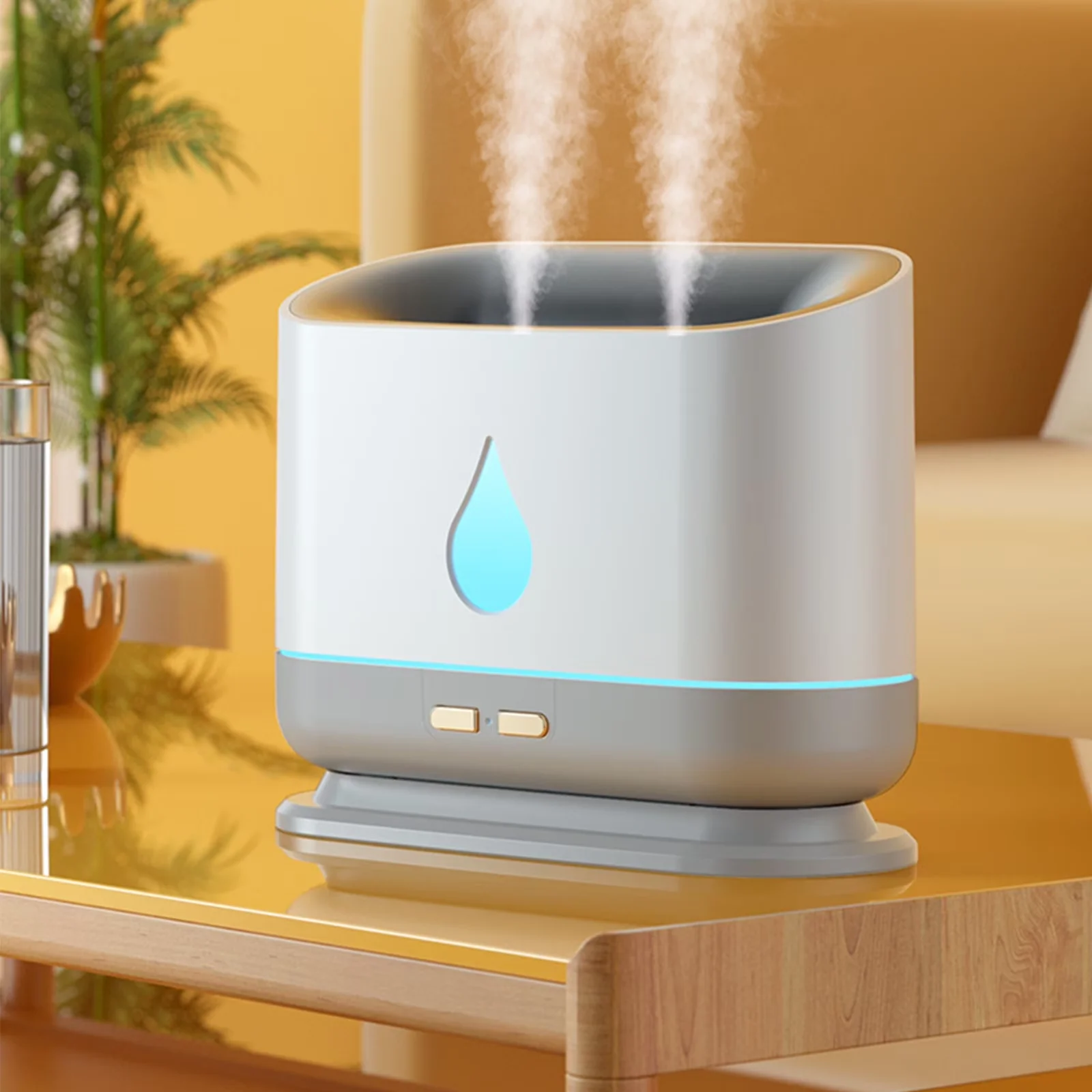 Humidifier Premium with Night Light, Mist Mode, Light Modes - White Large Model 737CF3