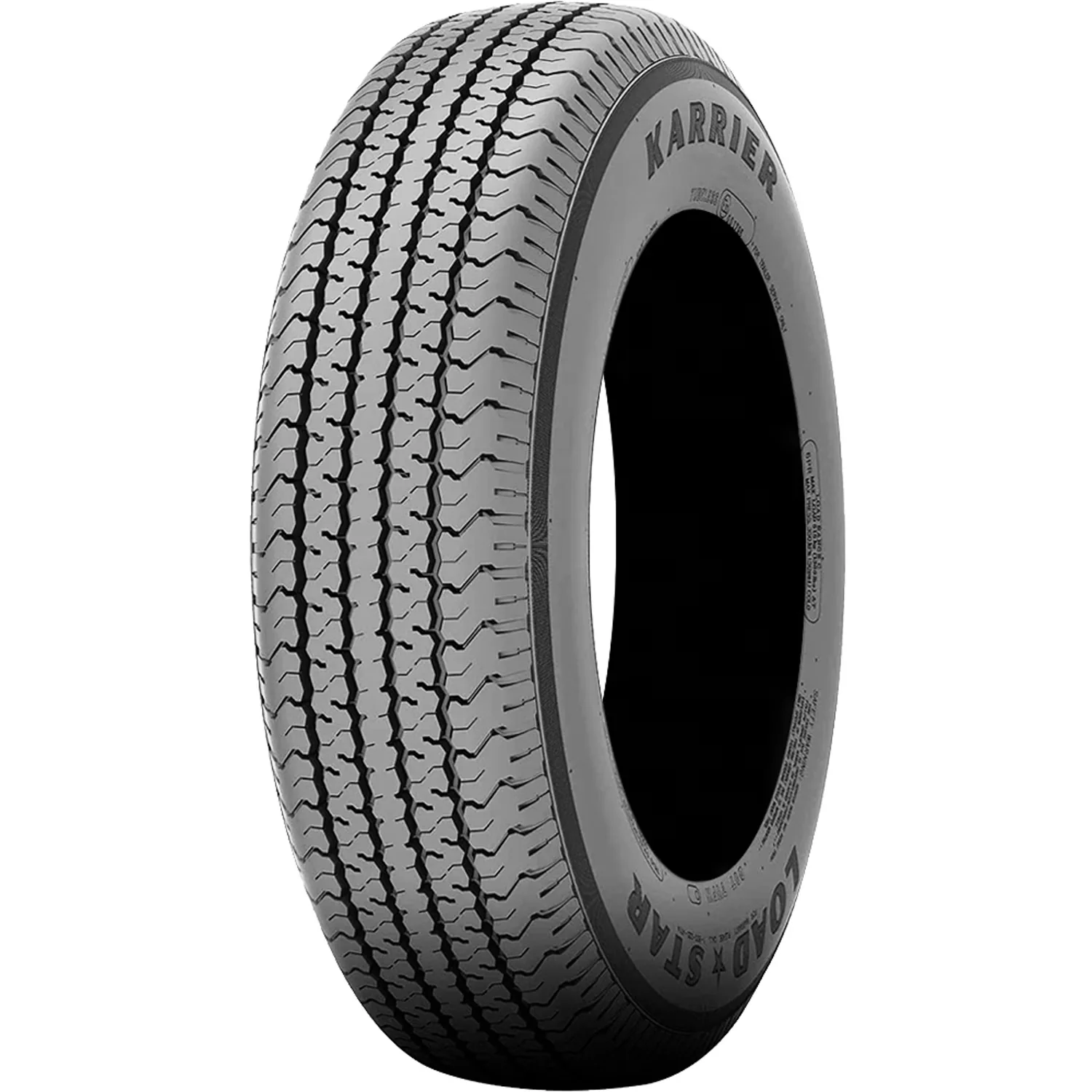 Reliable Trailer Tire with Wet Or Dry, Low Maintenance, ST215/75R14 C Ply Karrier - Model 0D0F2B