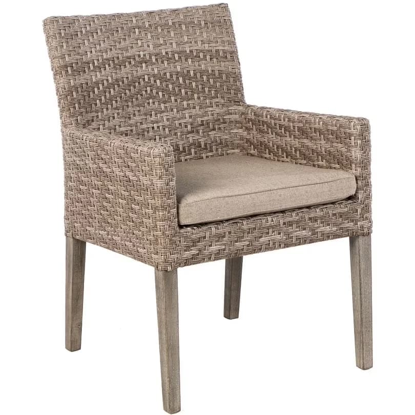Classic Patio Dining Set with Finish: Degas and Vintage Patina - Wood Brown Model 4CE95C