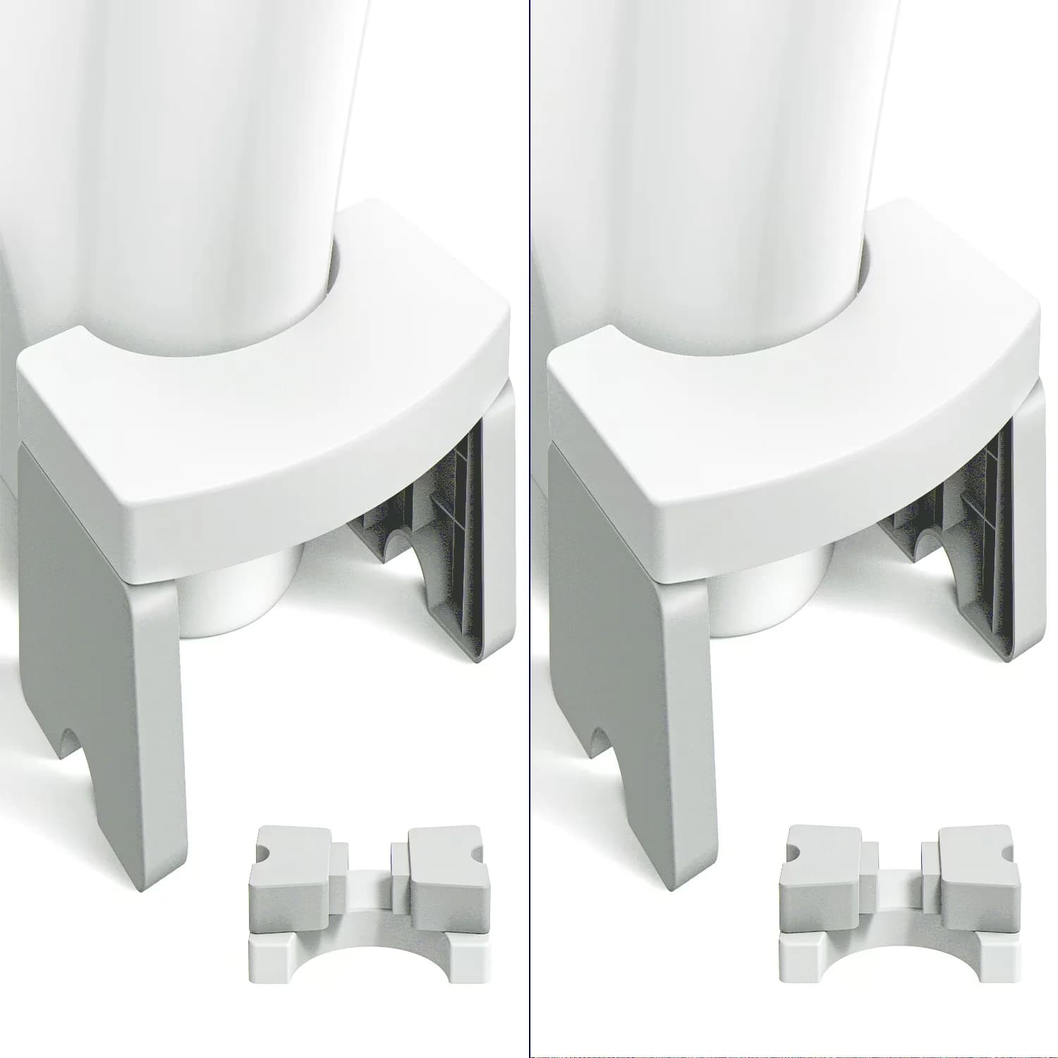 Ladders And Step Stool Efficient with Anti-Slip, Stackable - White Plastic Model 2780F3
