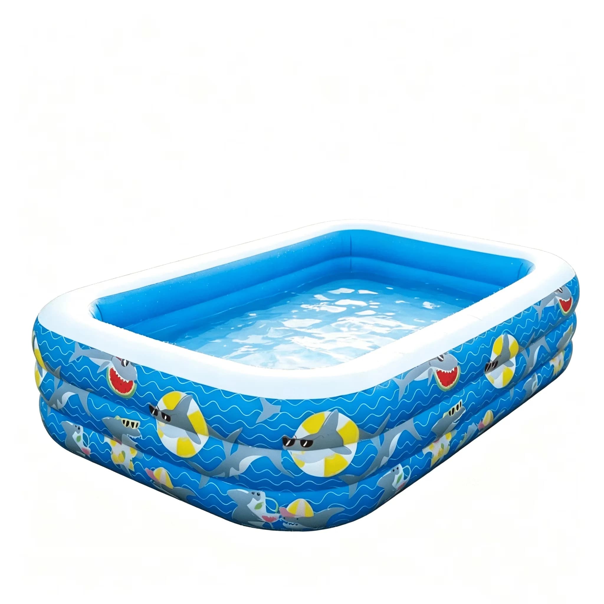 Durable Inflatable Pool with Puncture Resistant, Fade Resistant - Blue Model F2AA2A