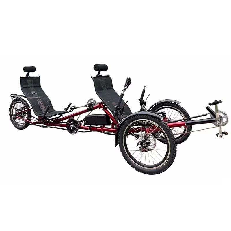 Durable Electric Bike with Battery, 500W, 500W Motor- 2 Seater Tandem Trike - Model 05D967