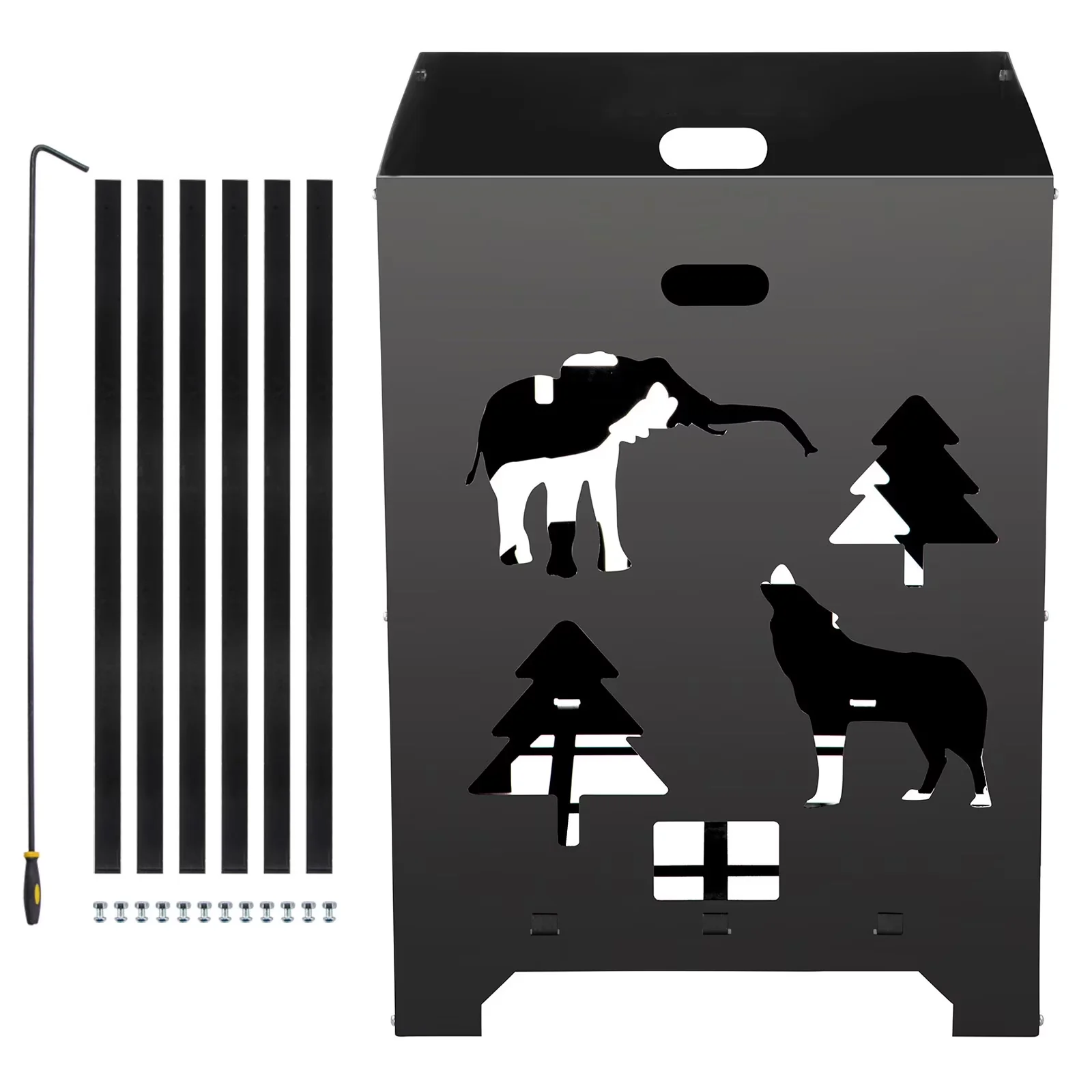 Premium Outdoor Heating with Rust Resistant, Comes, Constructed from Carbon Steel - Carbon Steel Black for Outdoor Model 282E50
