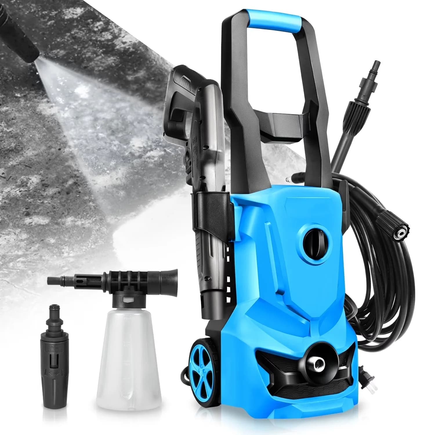 Classic Pressure Washer with Adjustable Wand, Yard Car Driveway Cleaning, Adjustable Nozzle - Model 235141