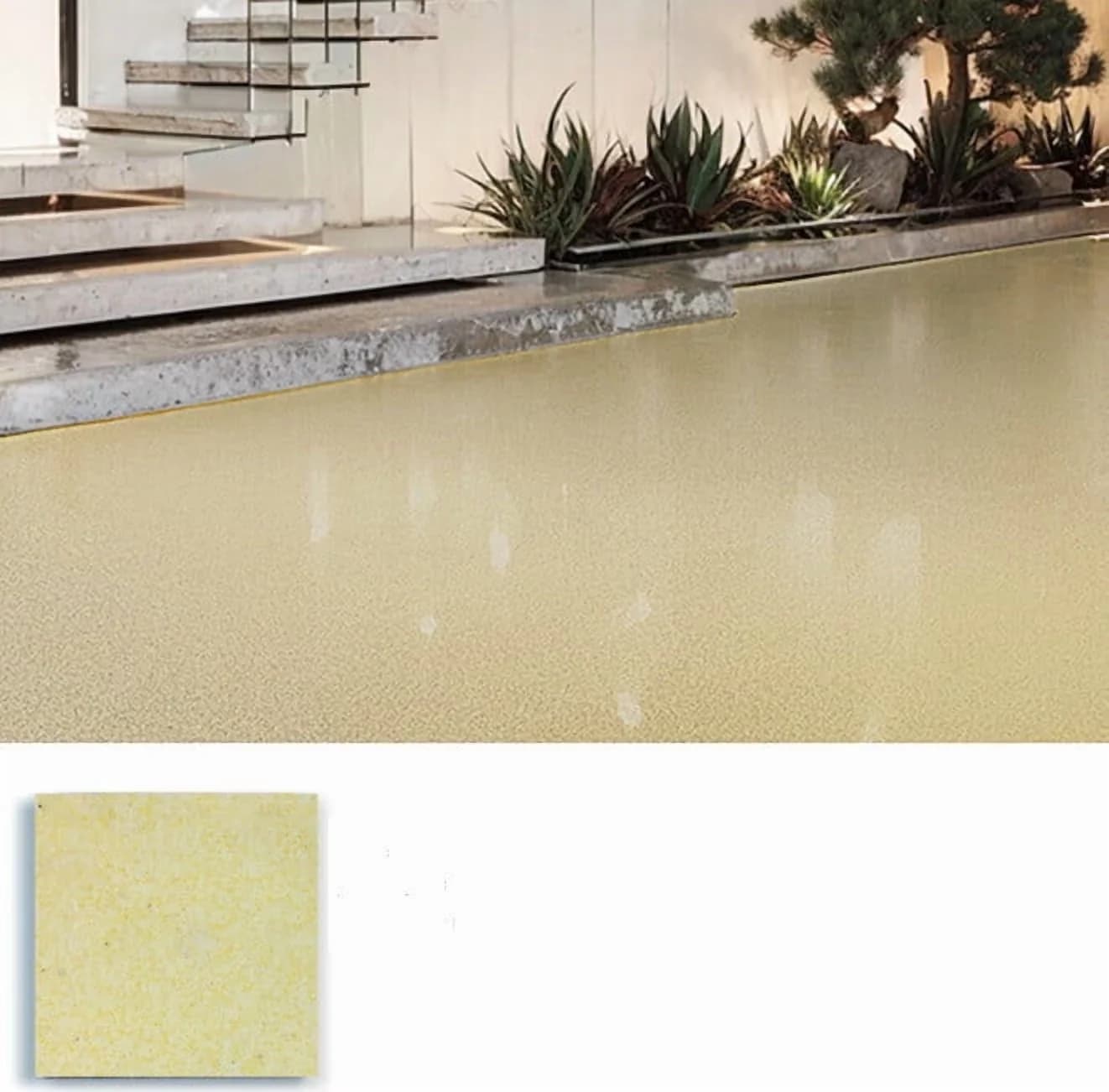 Sleek Adhesives Glues In Paint Supplies Tool with Waterproof, Durable, Louis Forest Epoxy Floor - Beige 0.5KG Model F529B9