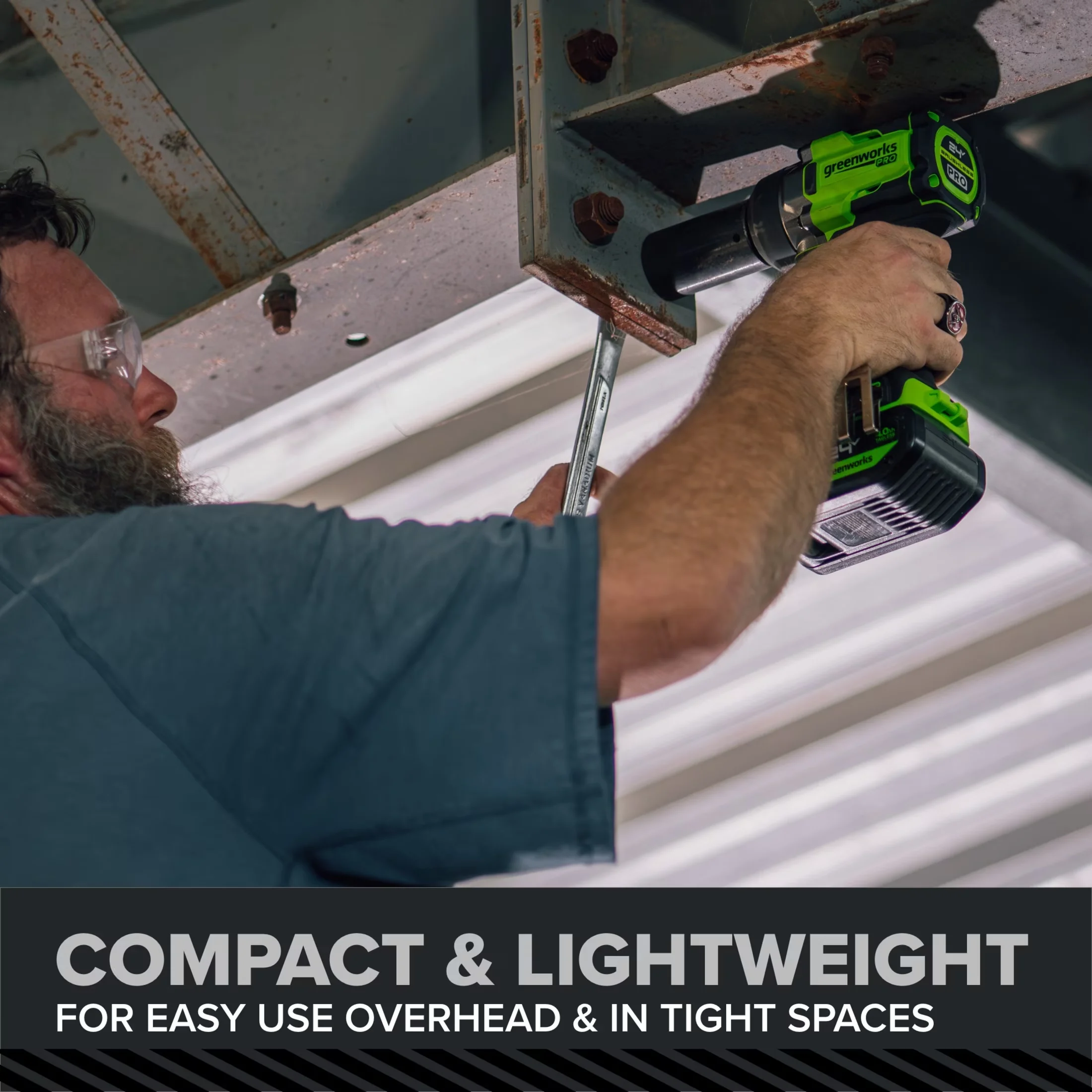 Sleek Power Tool with Battery, 24V, Brushless Motor - Green - Standard Series Model B0693F