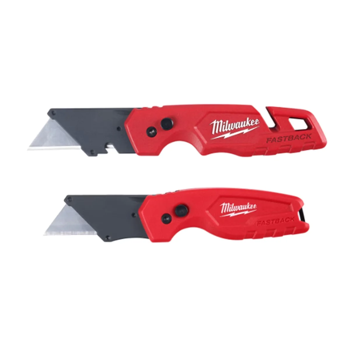 Versatile Hand Tool with Flip Opening, Durable Wire Belt Clip, w/ Storage & Compact Knife Set - Black Model DFBB0C