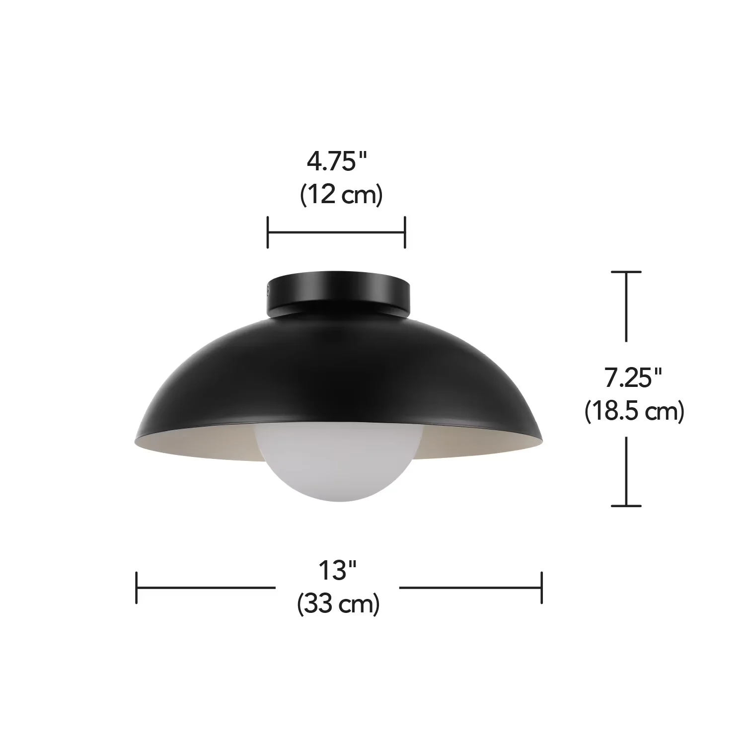 Versatile Led Lighting with LED, Dimmable, Industrial - Metal Black - Premium Collection Model 2918F3