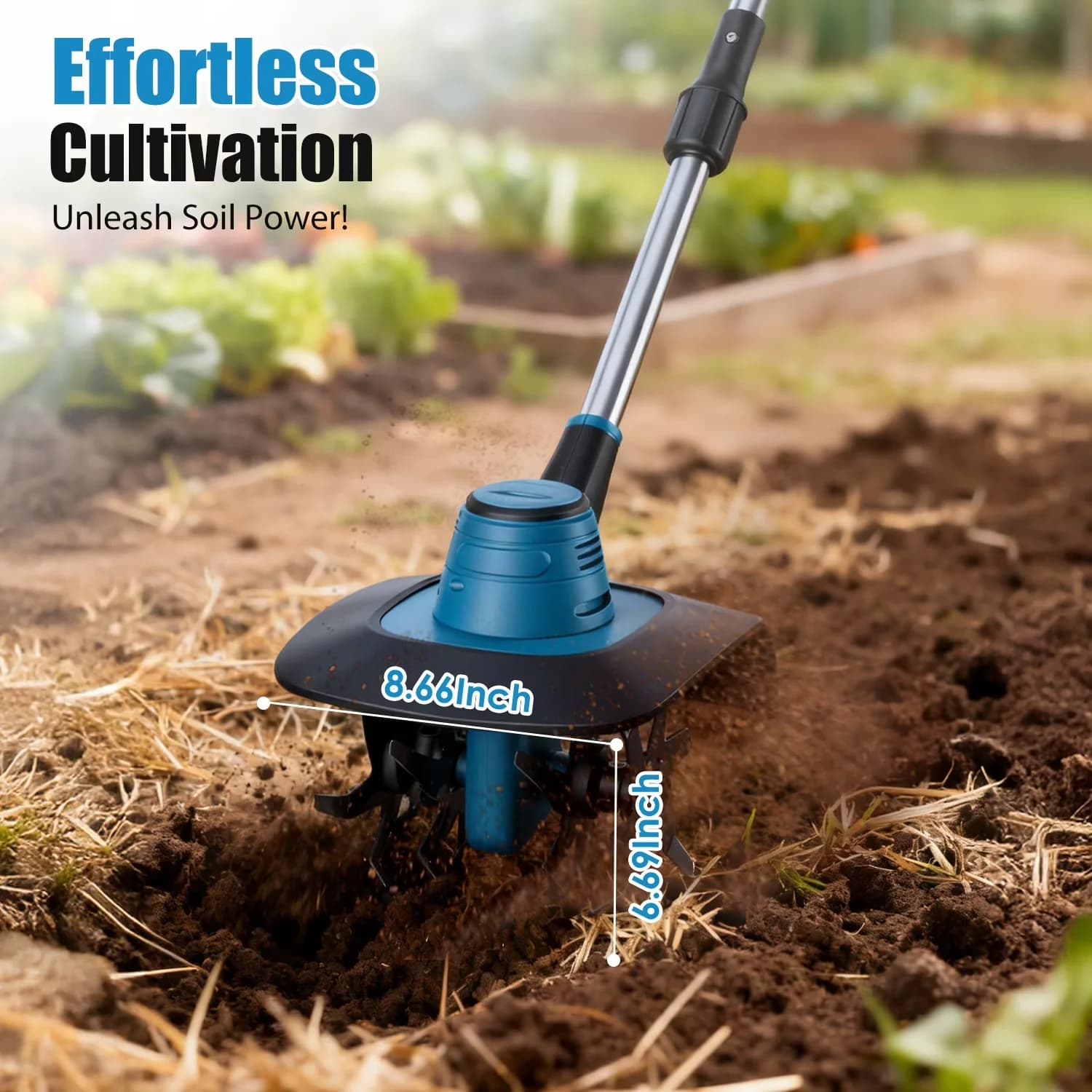 Professional Trillers Cultivator with Battery, 800W for Multiple Applications - Model 59B5C7
