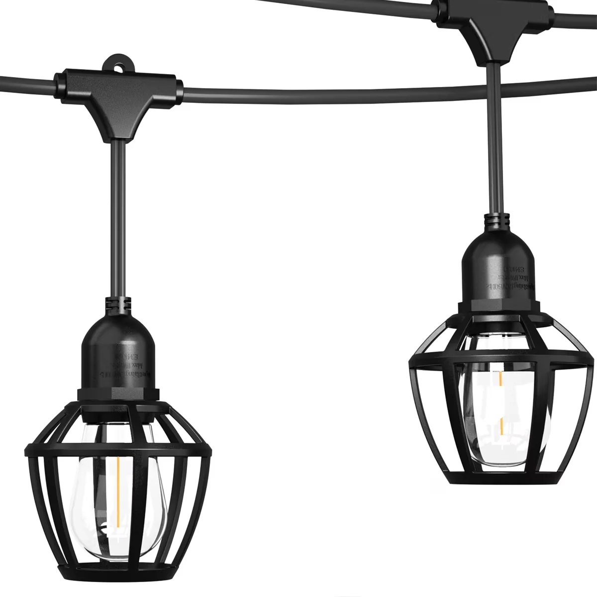 Versatile Novelty Light with LED, Traditional, Outdoor and Indoor Use - White, Black Model ED3D2D