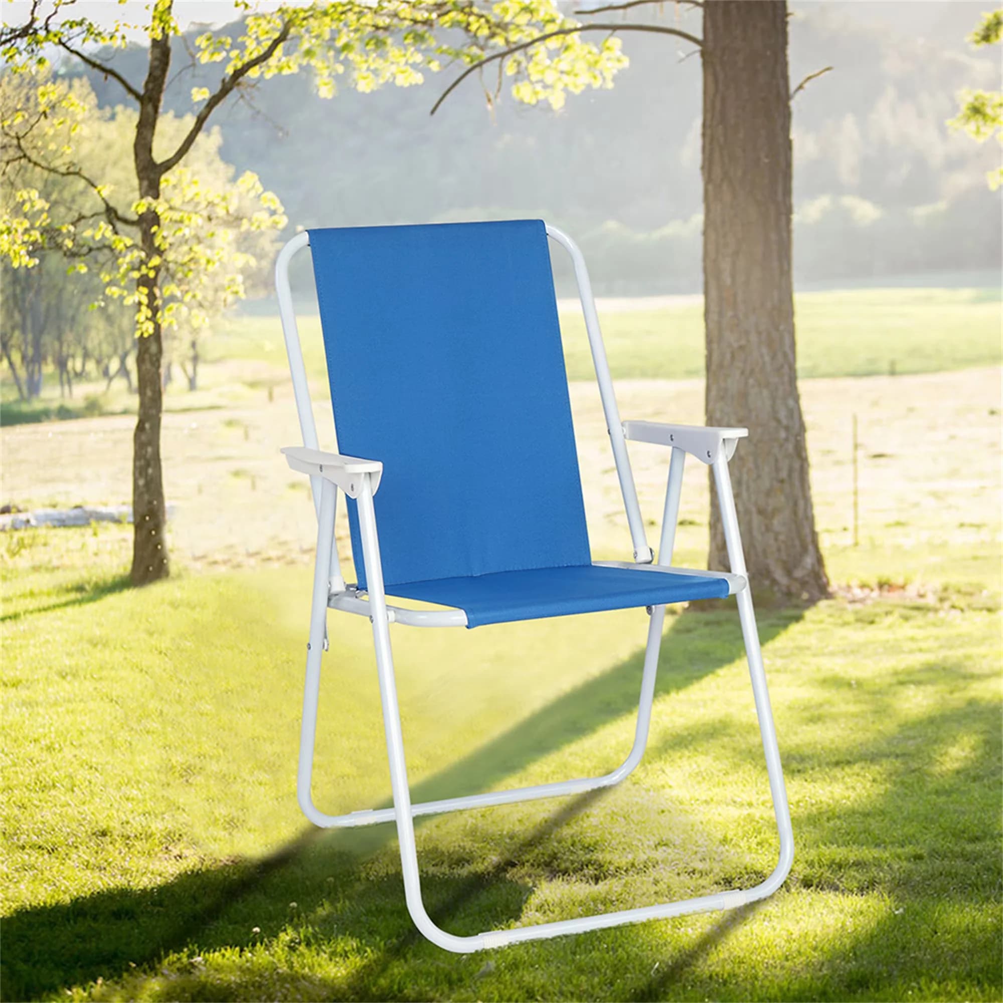 Beach Chair Professional with Folding, Folding Sand, Recliner - Dark Blue Model 1682BE