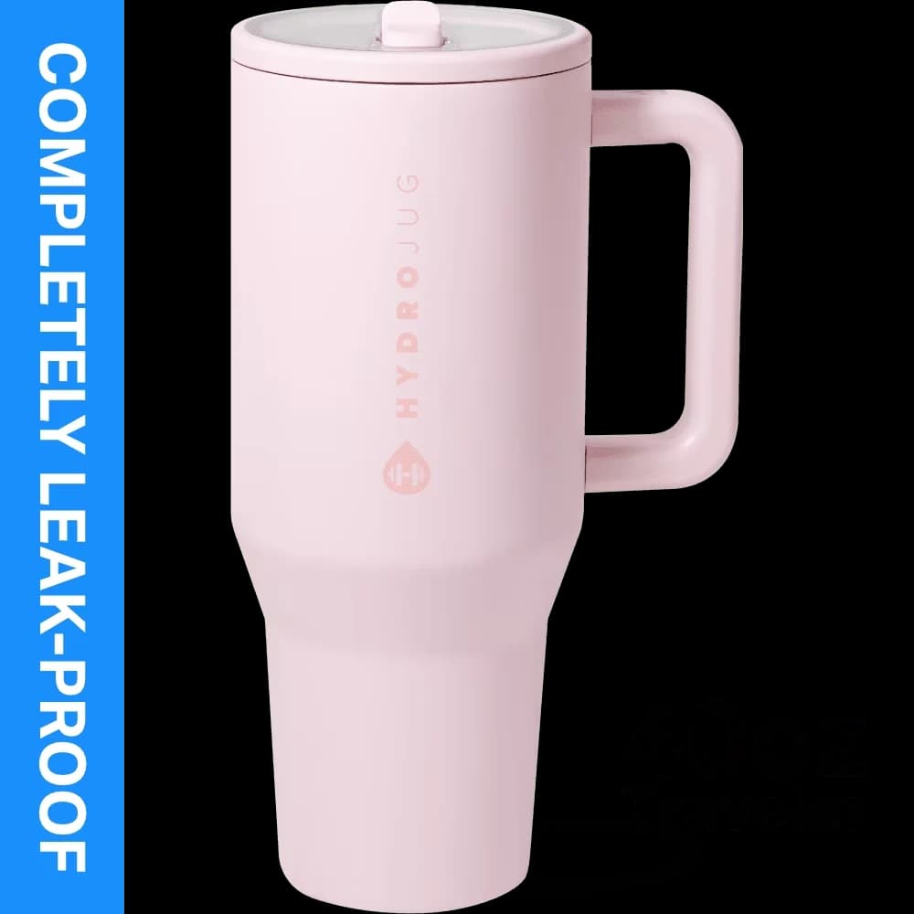 Water Filtration Durable with Flip Straw and Handle, Pink Sand, Traveler 40 oz Bottle - Pink Stainless Steel, Food Grade Stainless... Model AF5297
