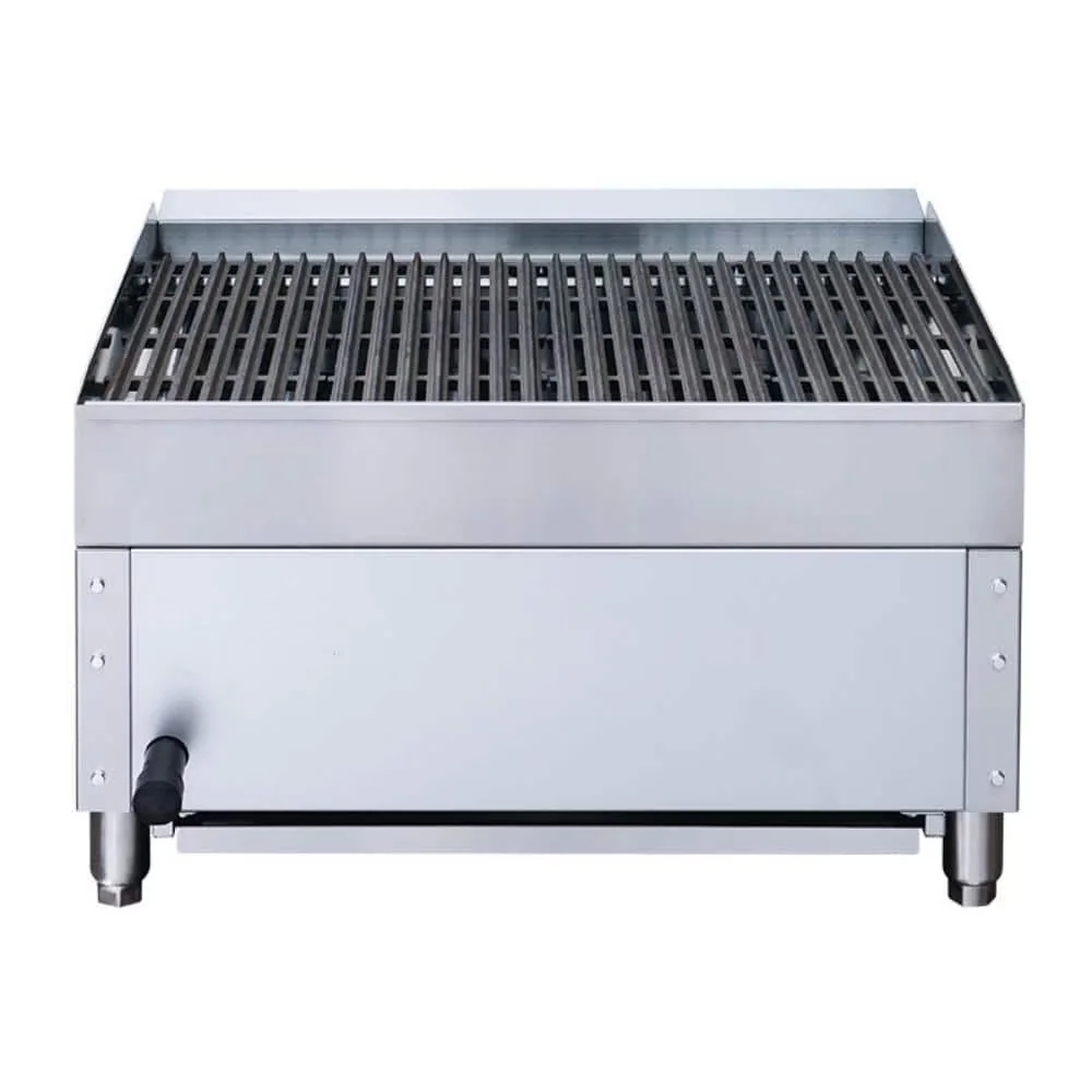 Durable Flat Top Grill with NSF Commercial Charboriler - Silver Stainless Steel Model 2FAFFA