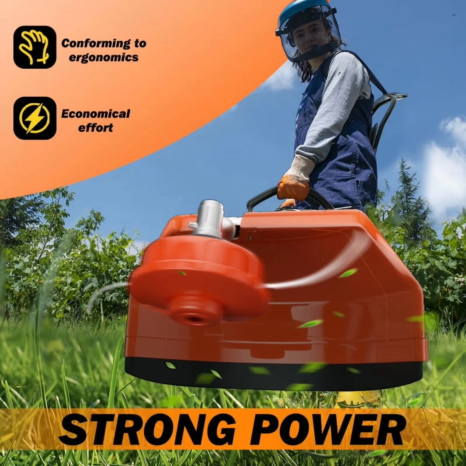 Classic String Trimmer with Attachment Capable, 3-IN-1 VERSATILITY FOR ANY TASK, POWERFUL 36CC 2-CYCLE ENGINE - Orange Model 61703A