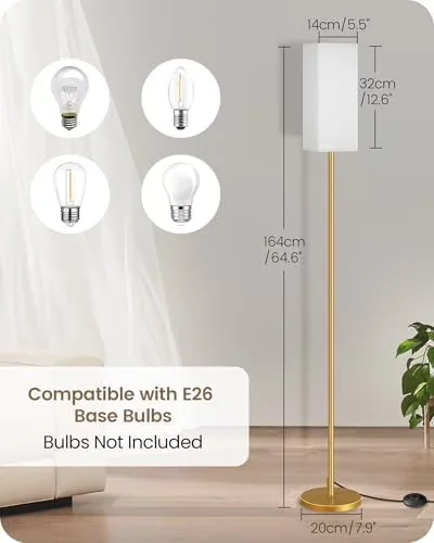 Stylish Lamp Set with Modern, Minimalist, Modern Standing Lampshade - Metal Model 9E2DC6