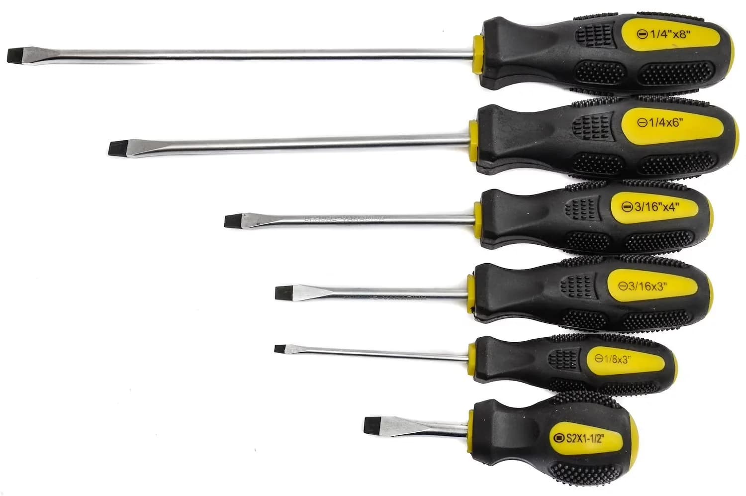 Quality Hand Tool Set with Magnetic, 69 Piece Magnetic Screwdriver - Rubber Grip Handles Chrome Vanadium Shafts Off-White Model 2171B3