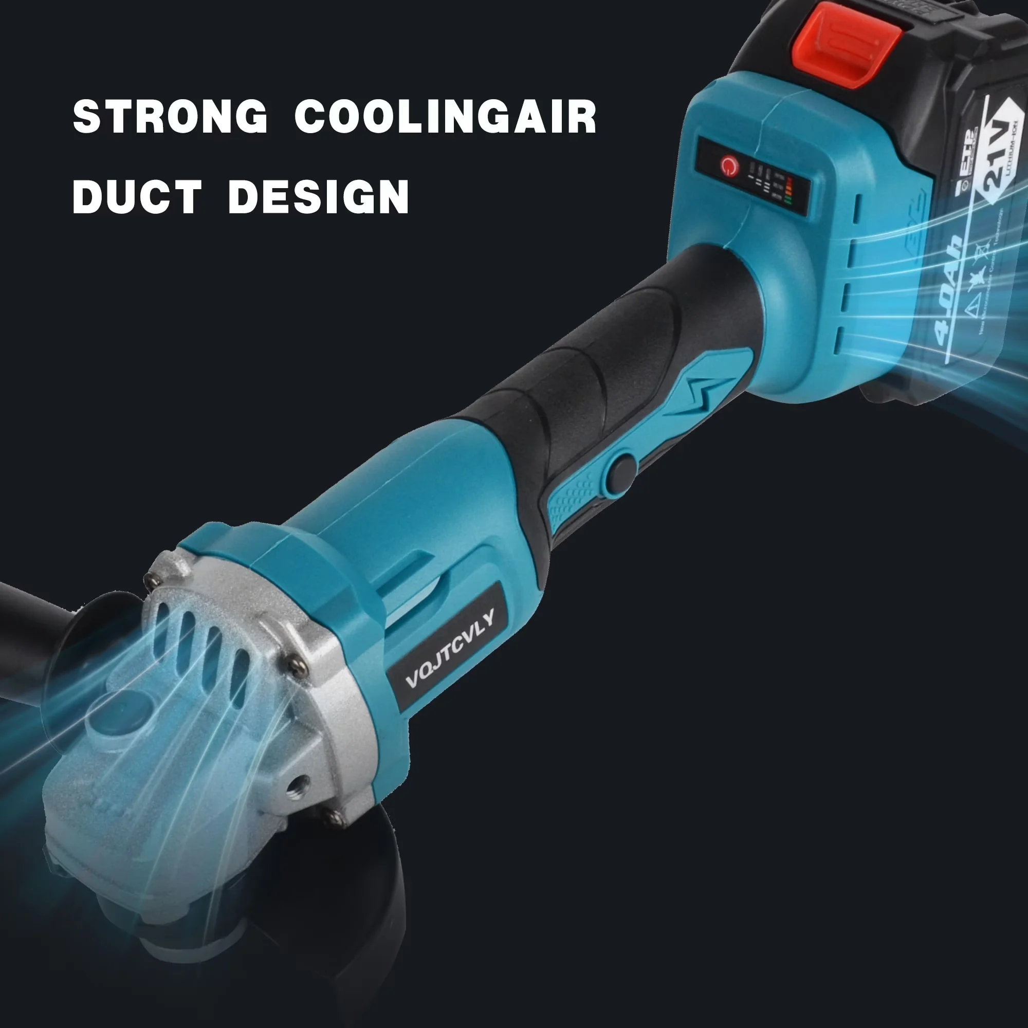 Classic Woodworking with Battery, 21V, 21V Cordless Angle Grinder - Blue Model 6E9FF7