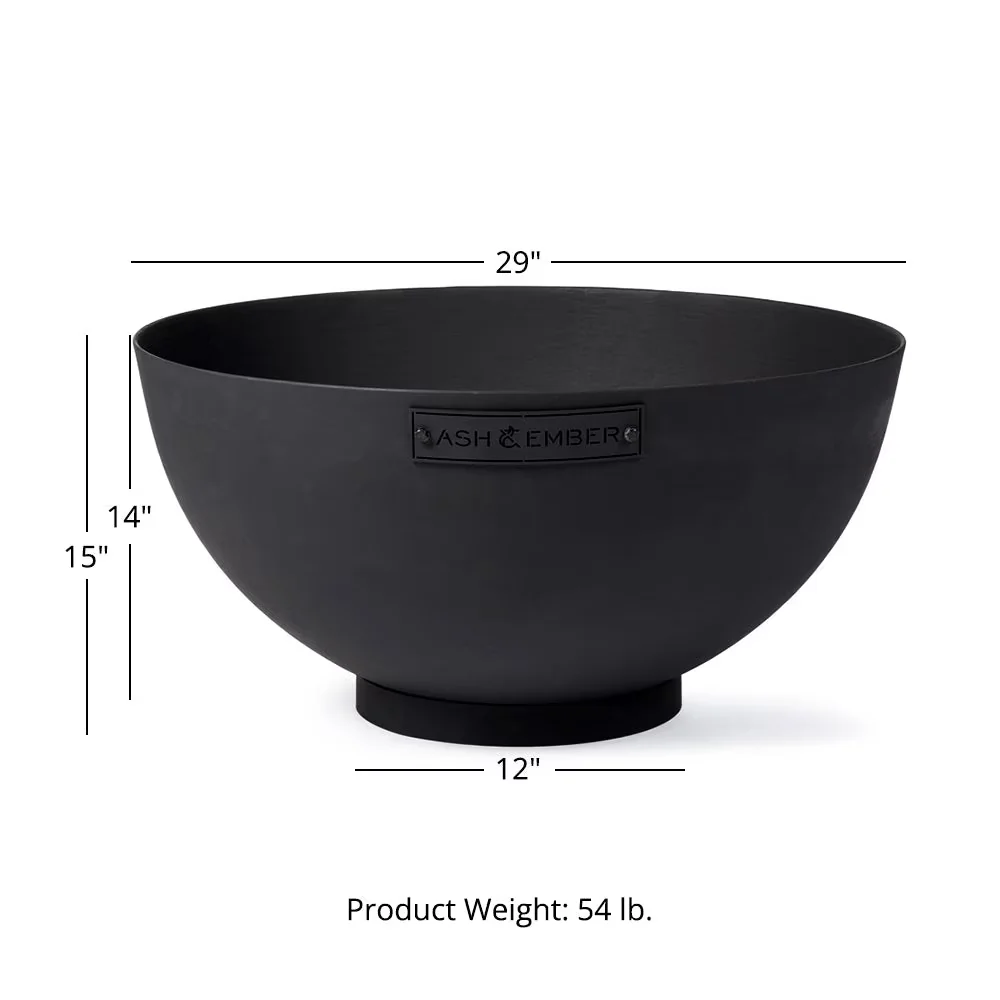 Versatile Outdoor Heating with Portable, Round Flat Flanged Base - Black Cast Iron for Camping Model 58DA2A