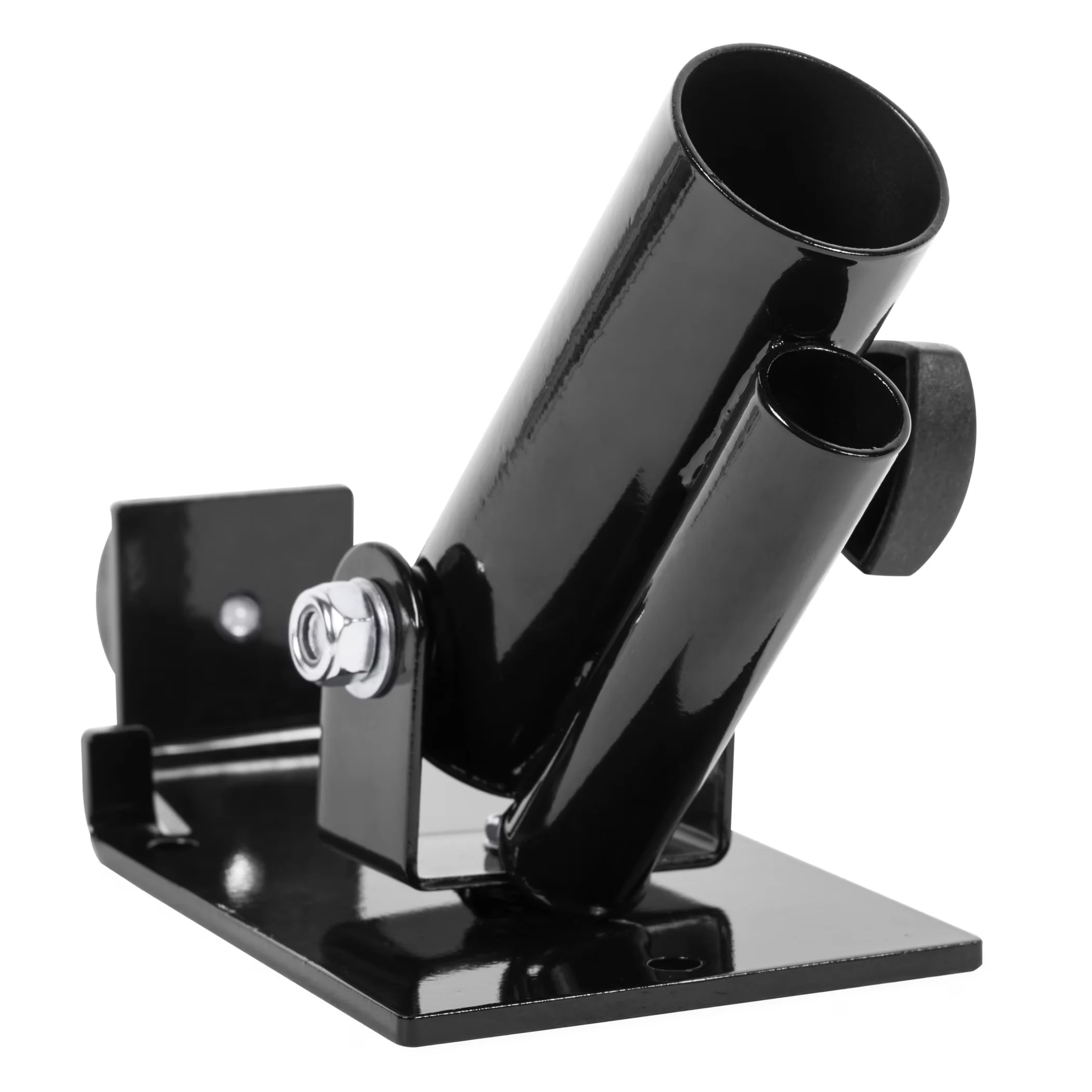 Quality Home Gym Accessory with Heavy Duty, Double Landmine Platform, Made of heavy-gauge steel - Steel Black Model 9DFC1A