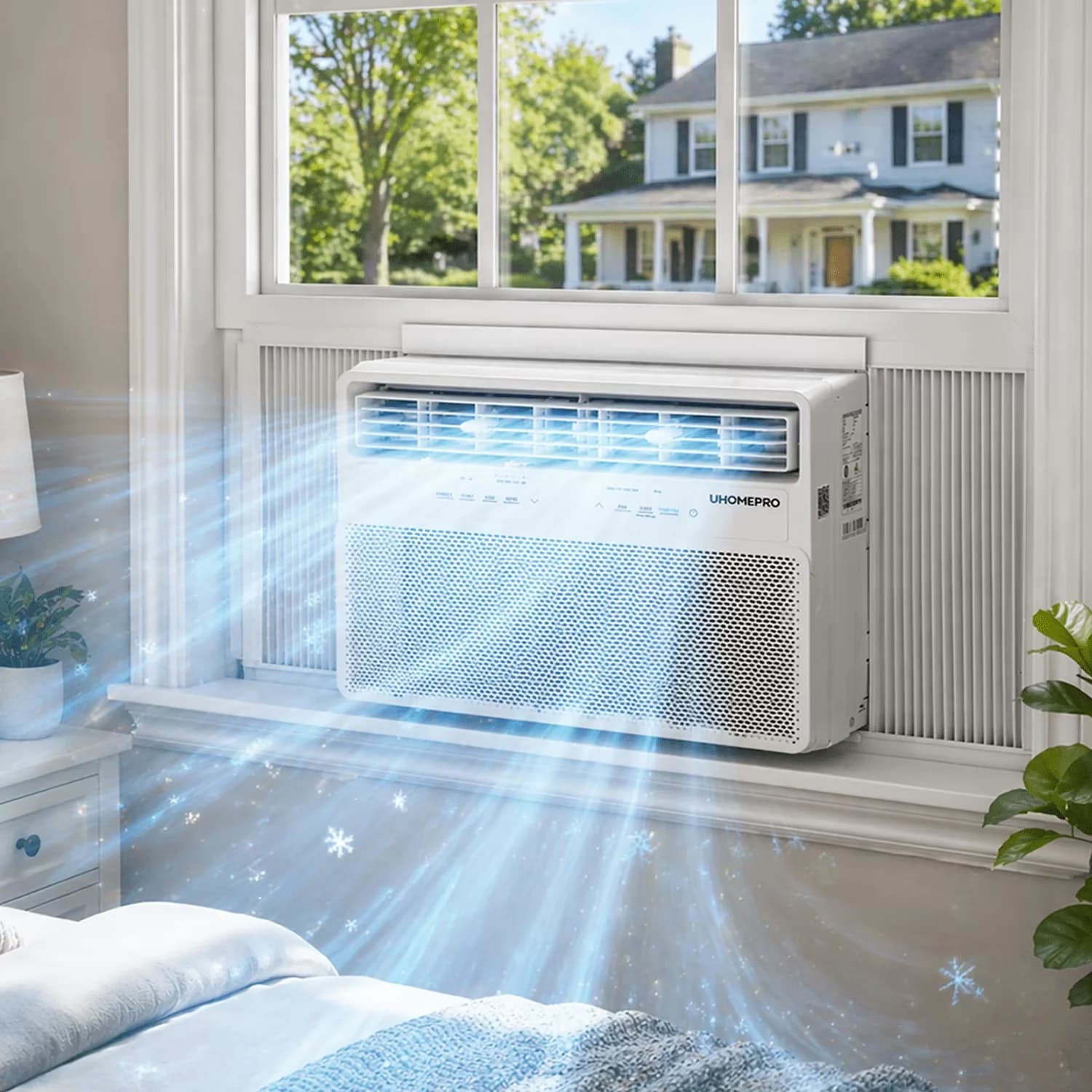 Essential Air Conditioner with LED, 10000 BTU, Remote Controlled - Smart Model E028C4