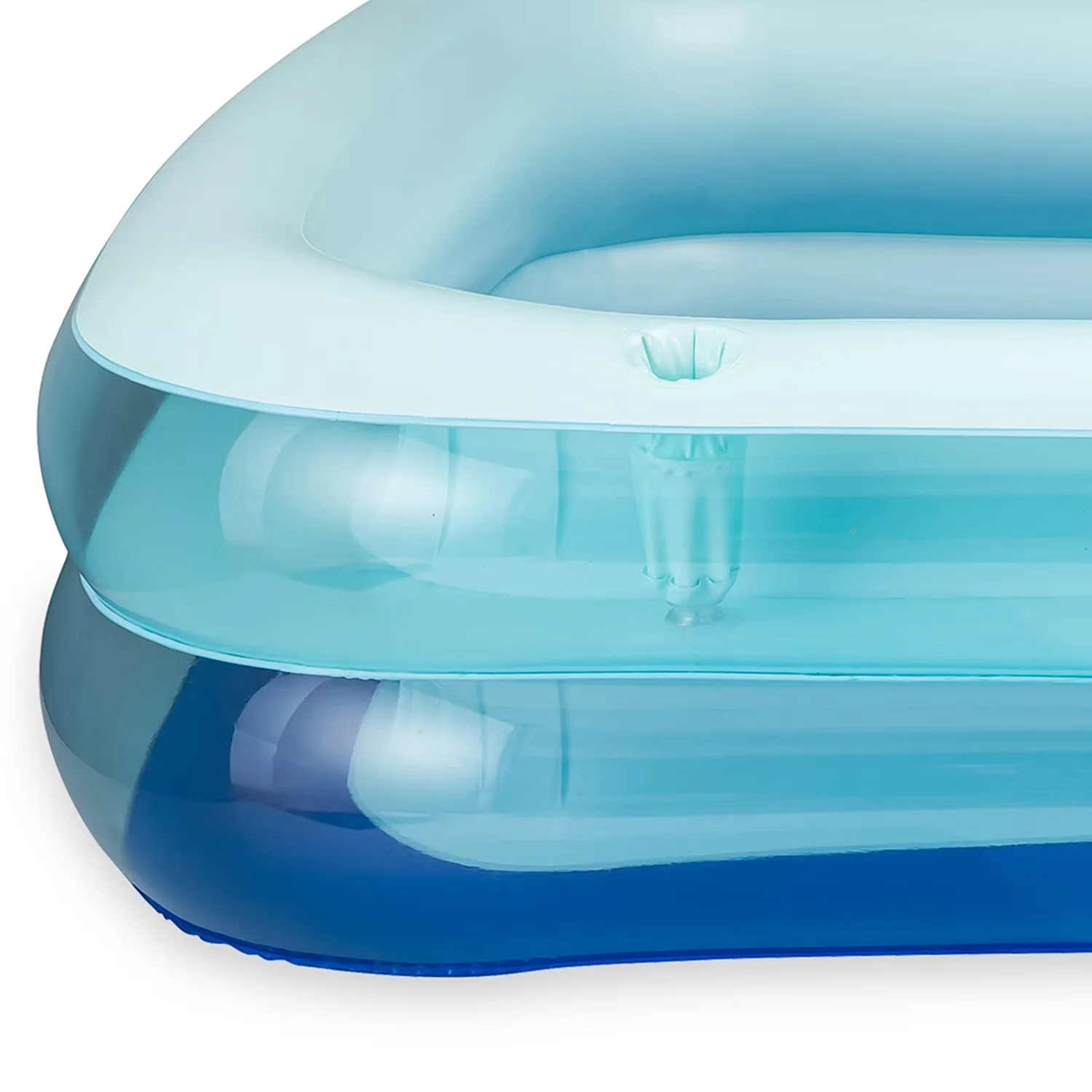 Compact Inflatable Pool with Family Swimming, Age 6 & up, 8.5ft SummerBlock - Blue Model 54F153