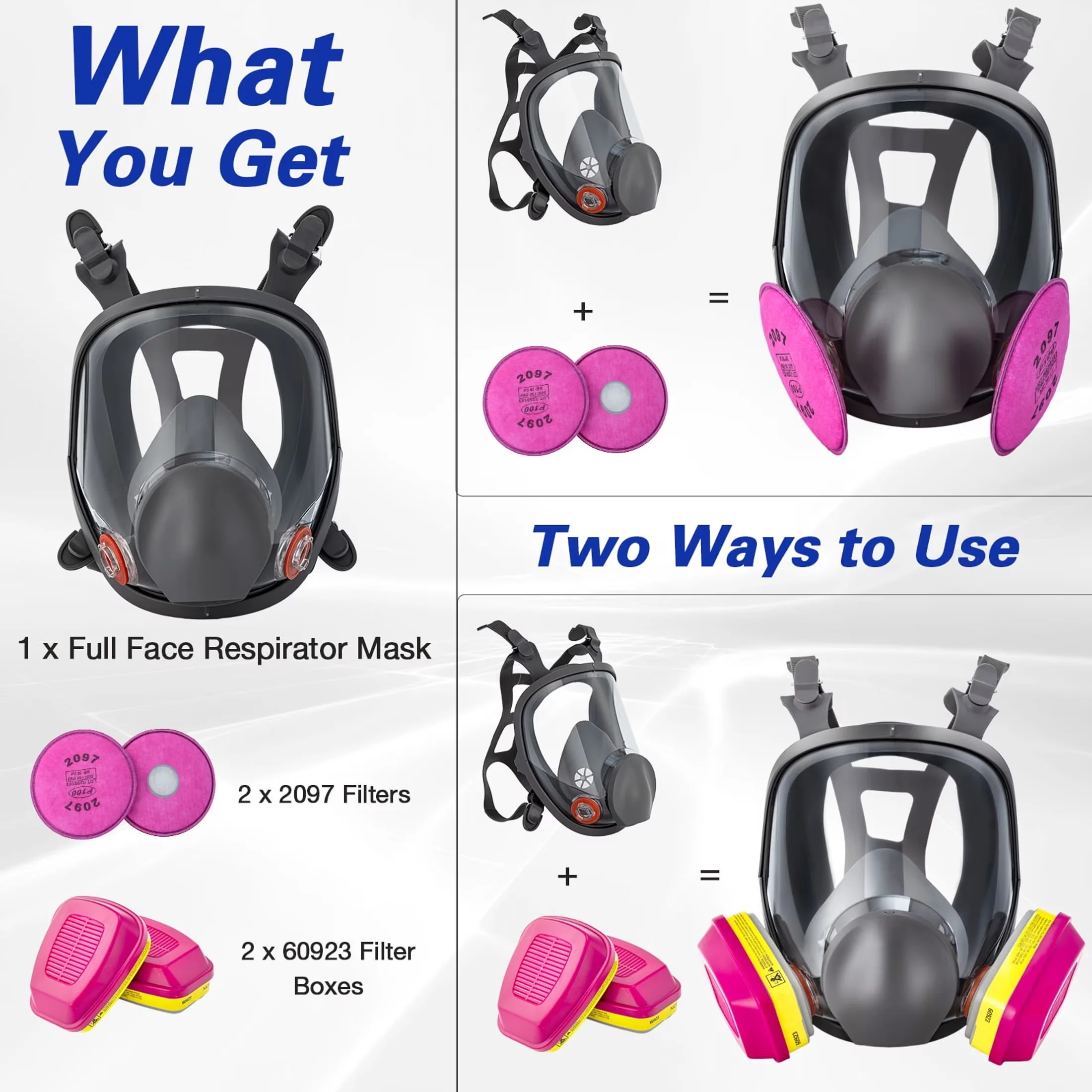 Essential Protective Equipment - Silicone Black KN95 - Professional Series Model 39236E