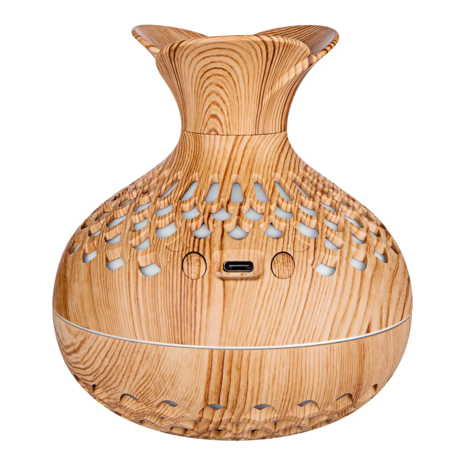 Efficient Humidifier with Automatic Shut-Off, Colorful Night Light - Yellow Model 17777D