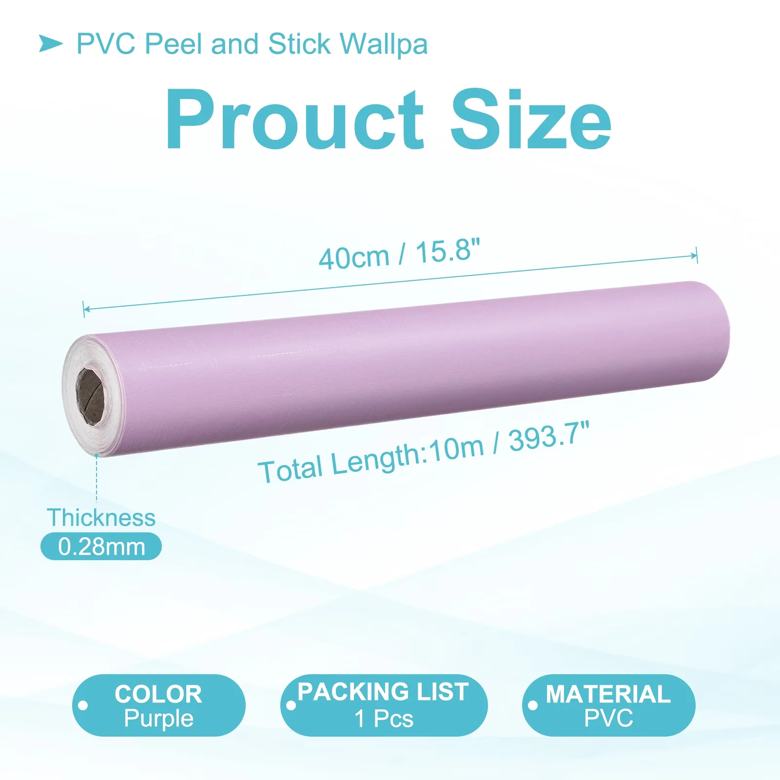 Wallpaper Professional with Waterproof, Covers any clean flat surface - Pvc Purple Model D082E1