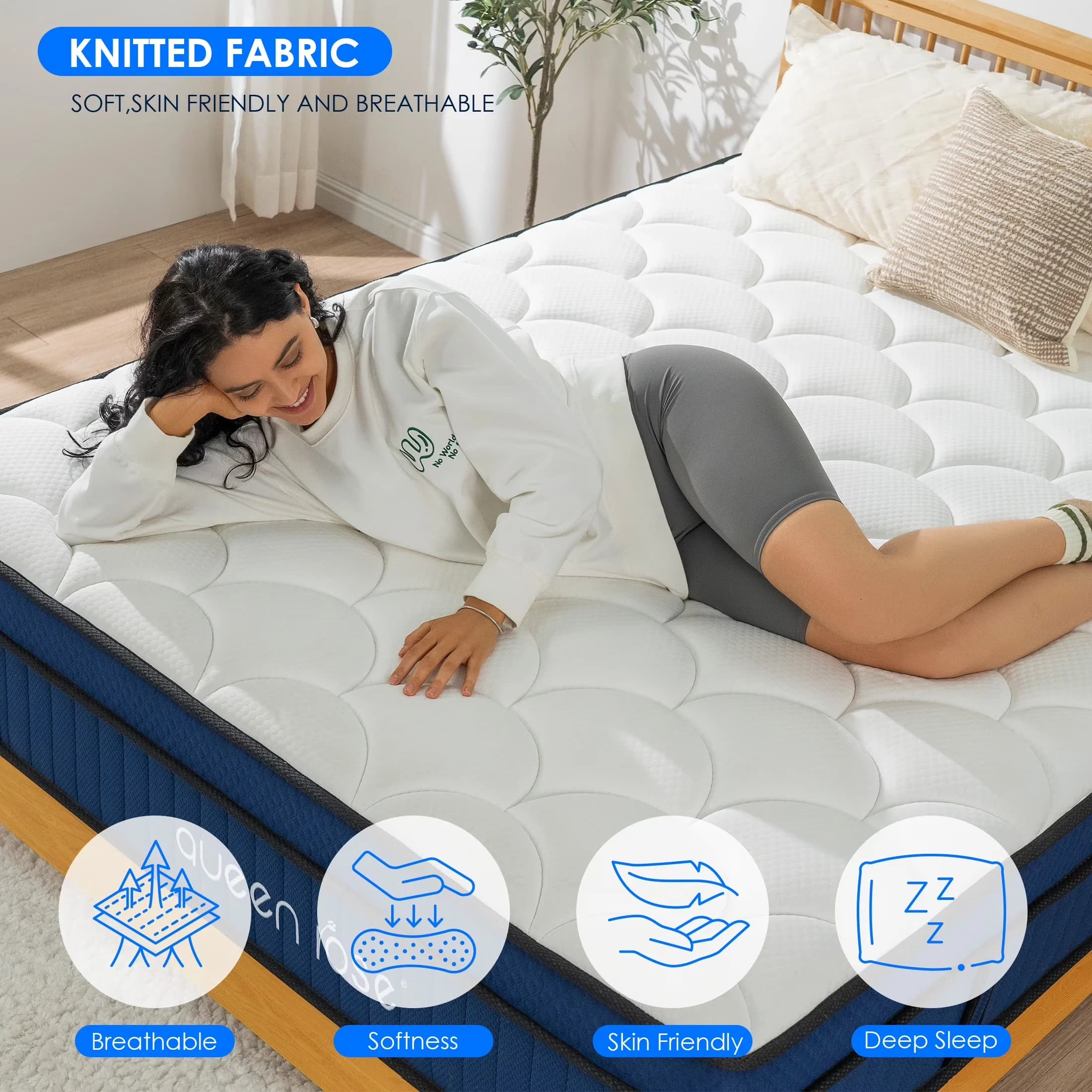 Essential Mattresses Accessory with Mattress-In-A-Box, Medium Firm - Memory Foam Model B01724
