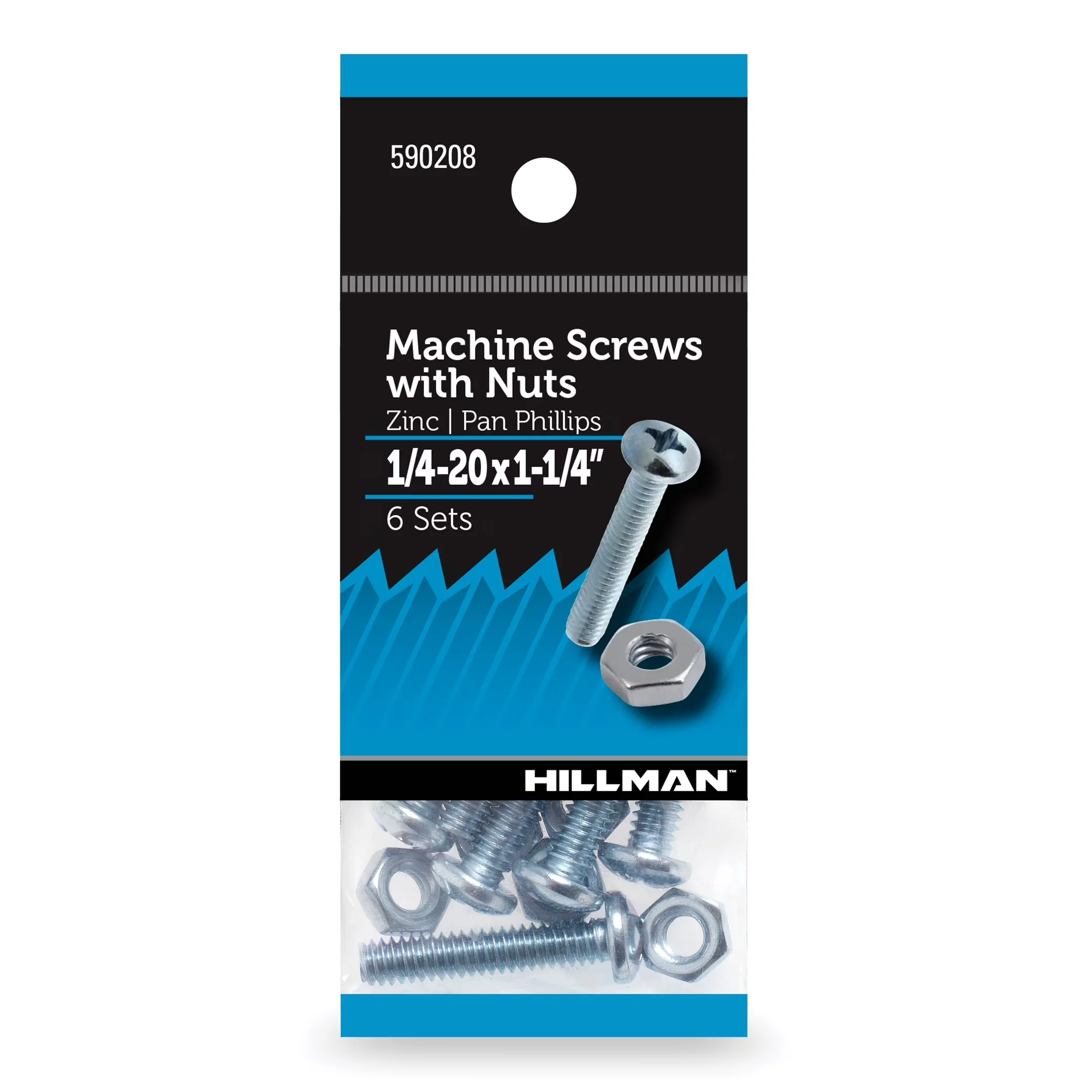 Efficient Fastener with Easy Installation, Phillips, Machine Screws - Steel Gray Model 97BA2A